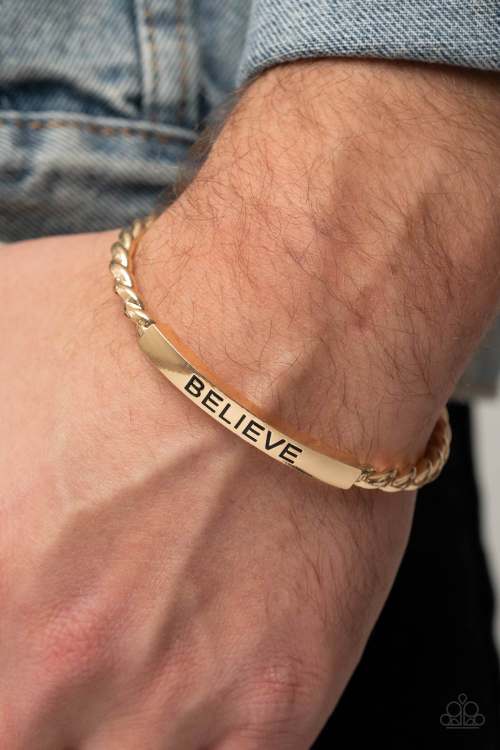 Paparazzi Keep Calm and Believe - Gold Bracelet - Pusher P