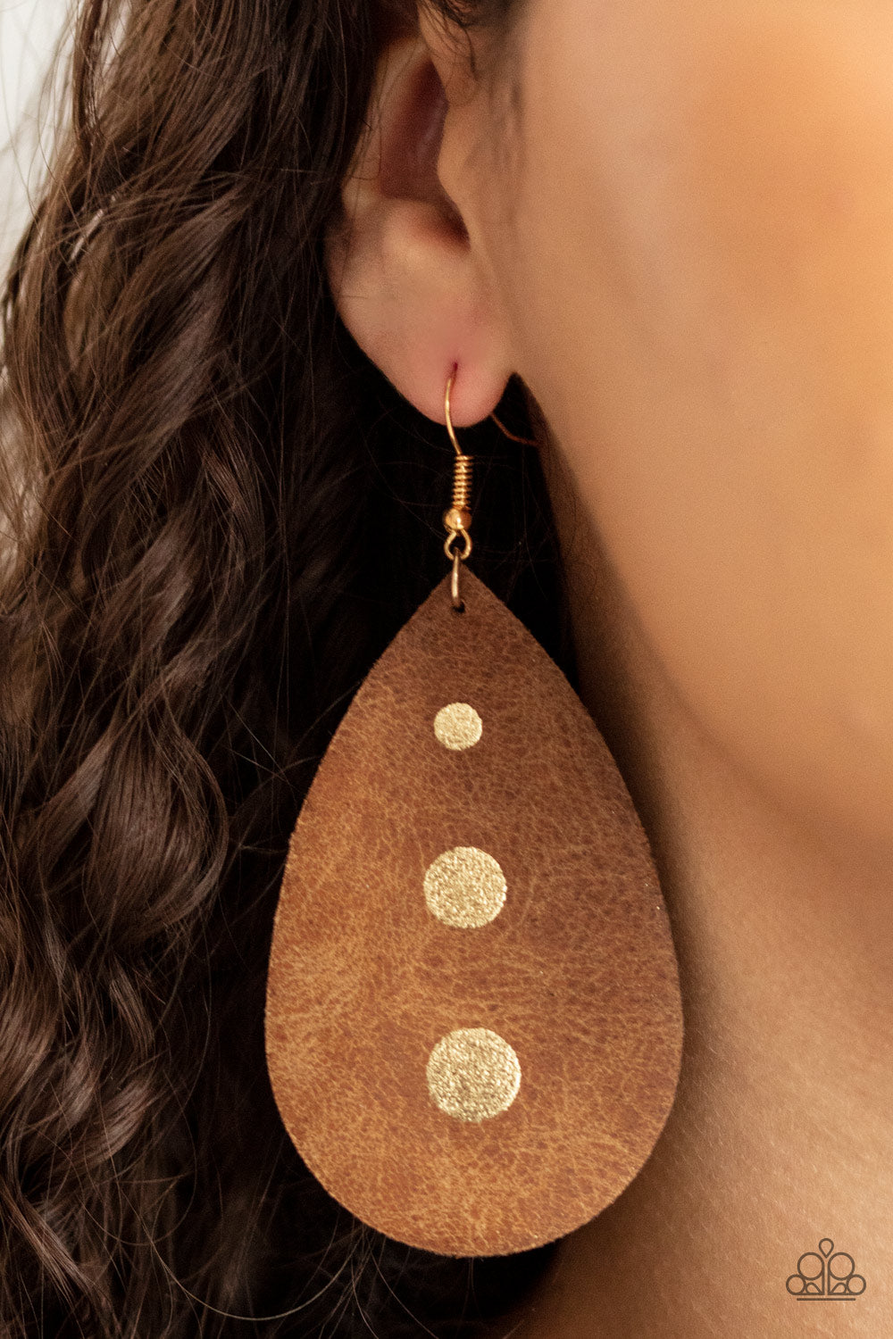 Paparazzi Rustic Torrent - Gold Earrings - Pusher P