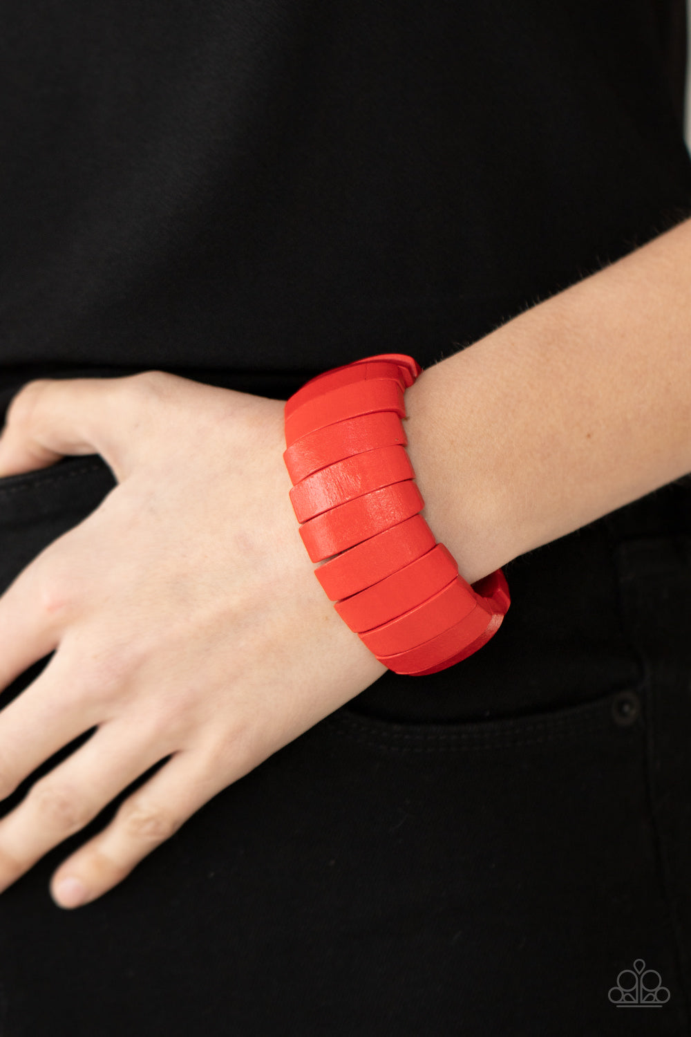 Paparazzi Raise The BARBADOS - Red Bracelet - Pusher P