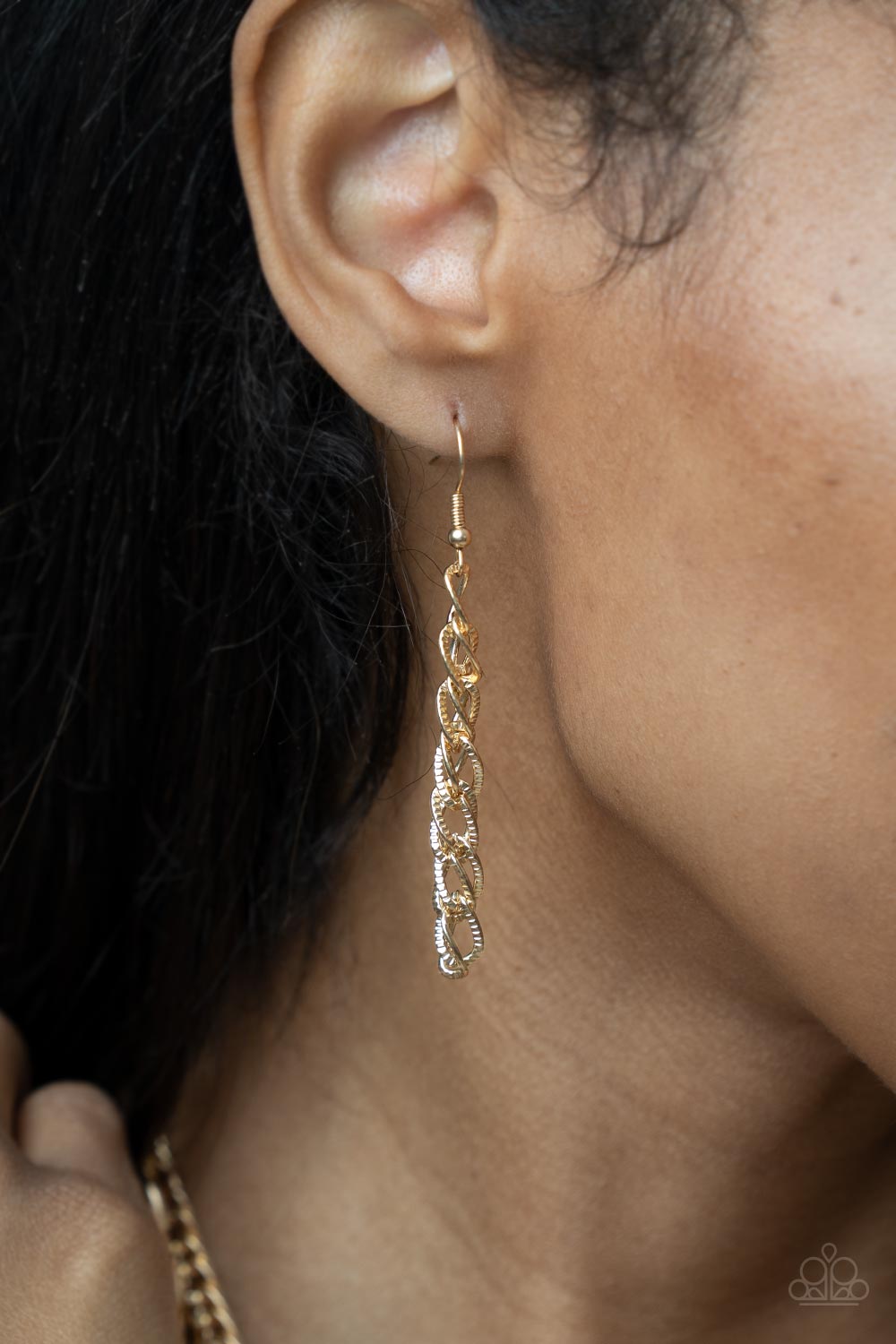 Paparazzi Chain of Champions - Gold Necklace - Pusher P