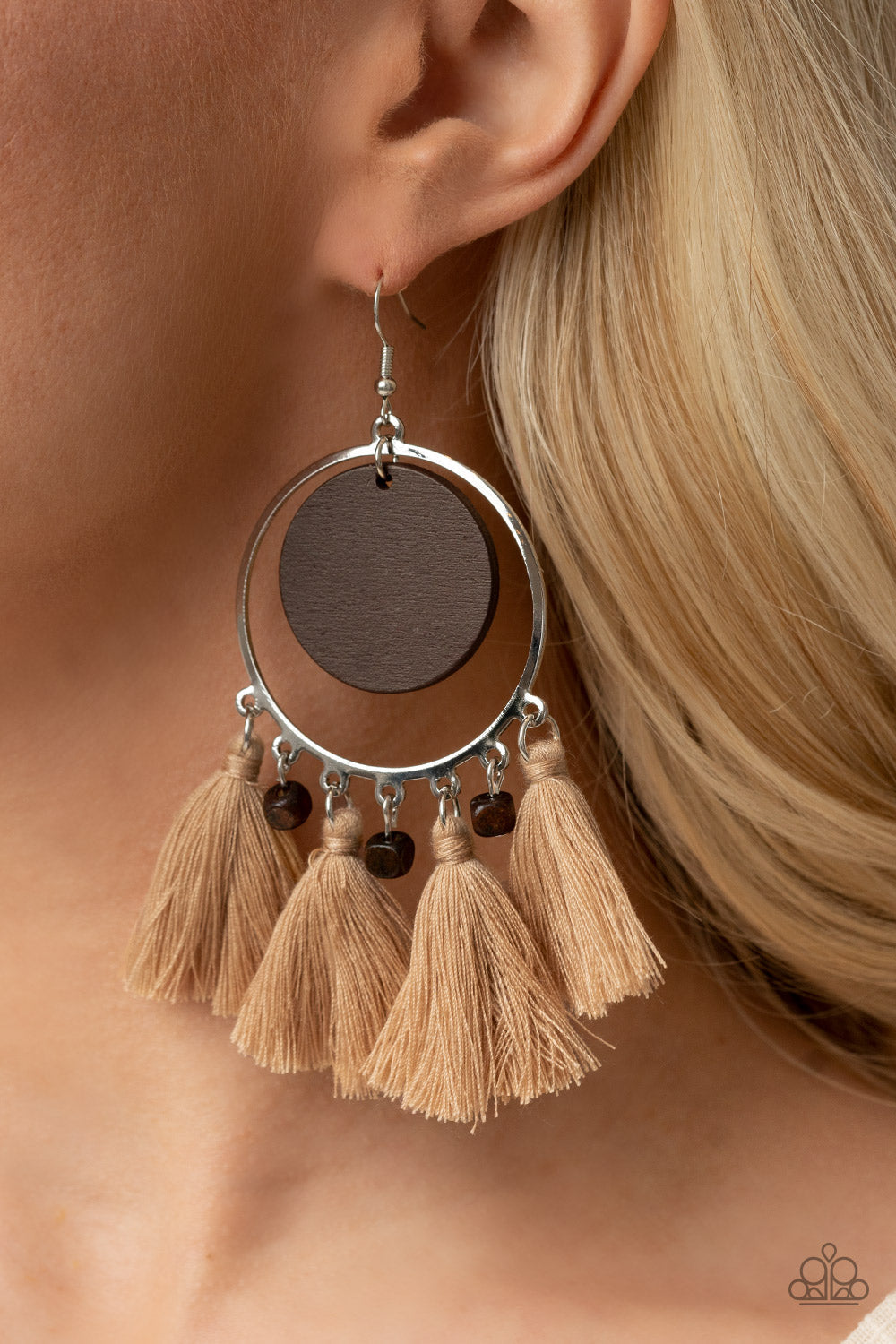 Paparazzi Yacht Bait - Brown Earrings - Pusher P