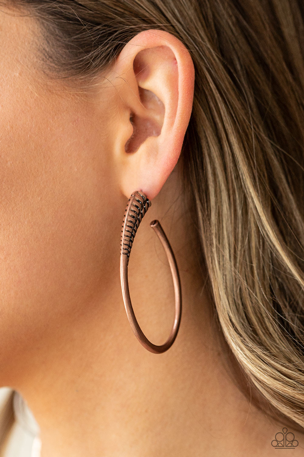 Paparazzi Fully Loaded - Copper Earrings - Pusher P
