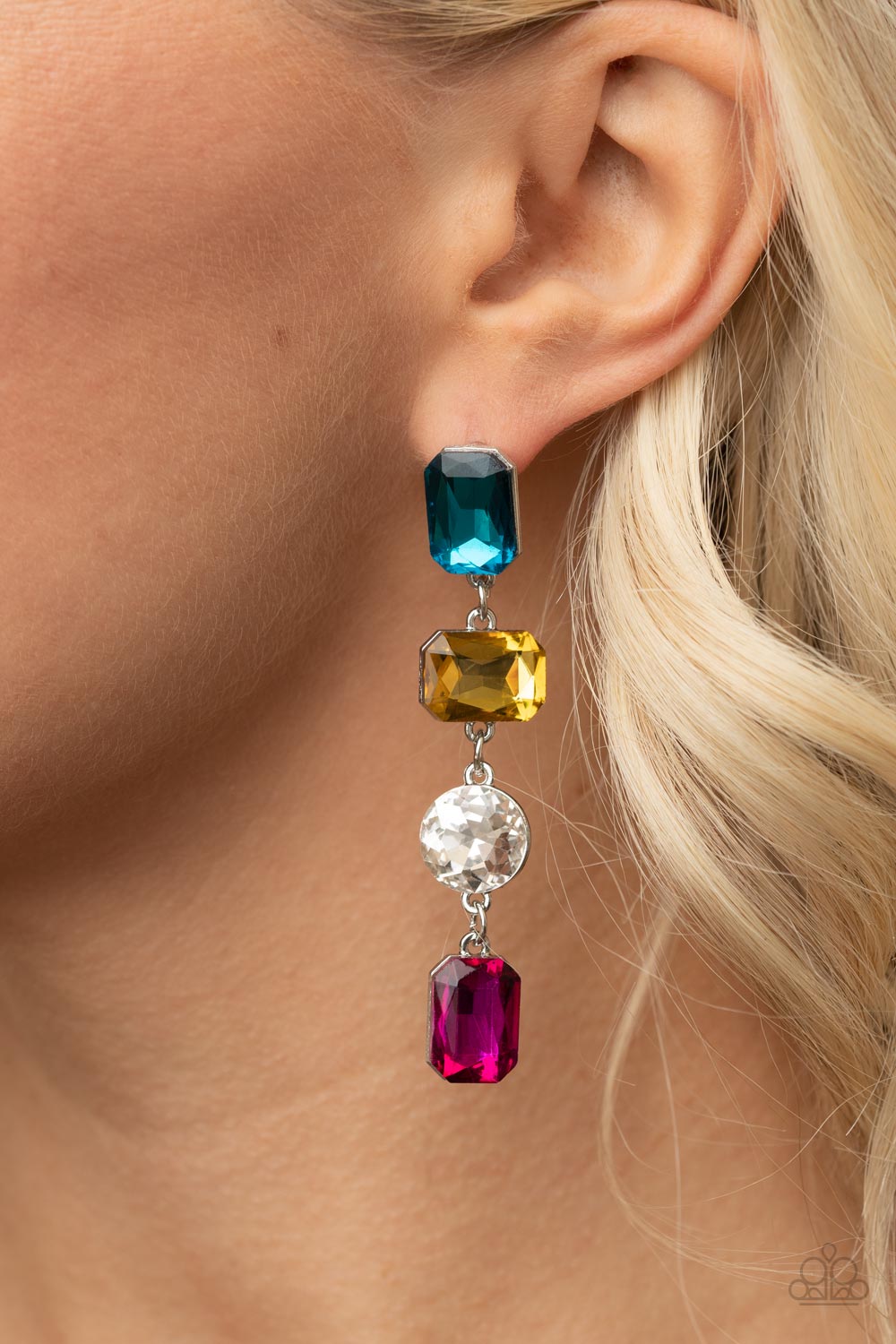Paparazzi Cosmic Heiress - Multi Earrings - Pusher P