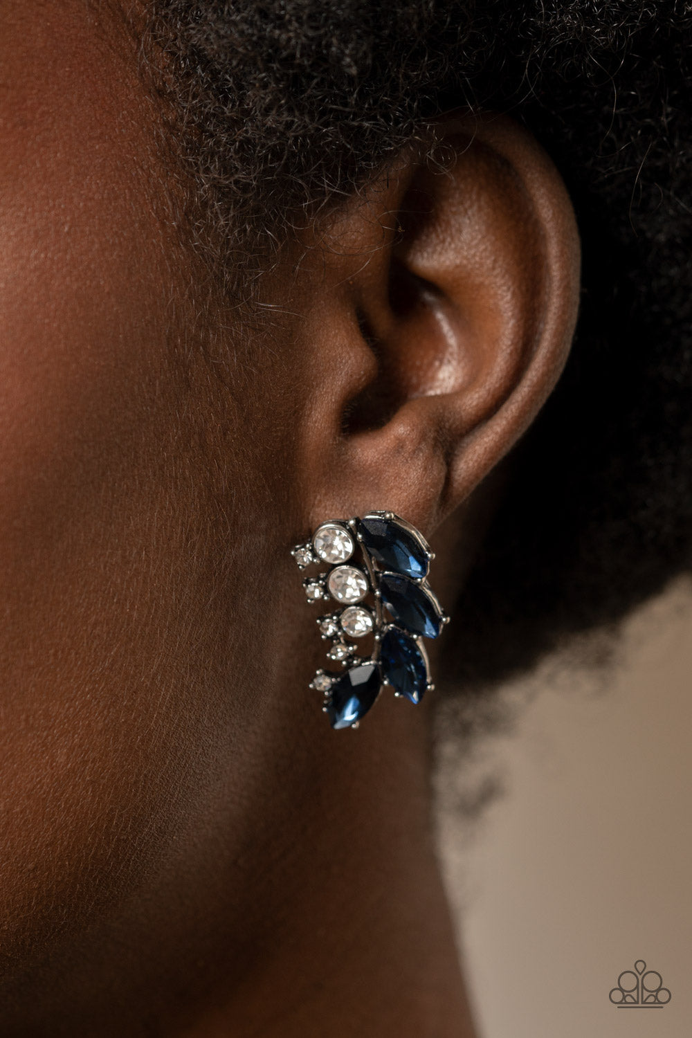 Paparazzi Flawless Fronds - Blue Earrings - Pusher P