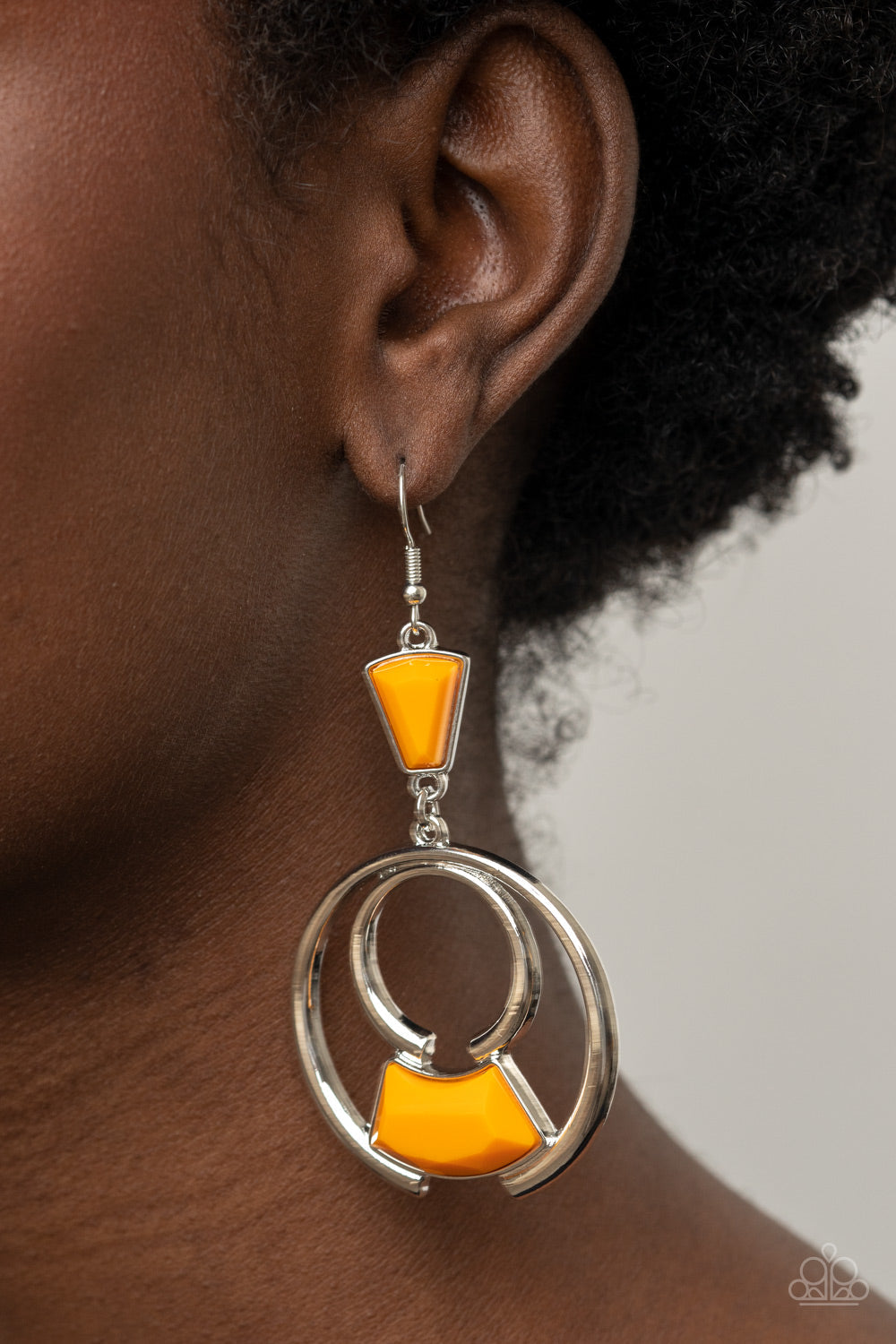 Paparazzi Deco Dancing - Orange Earrings - Pusher P