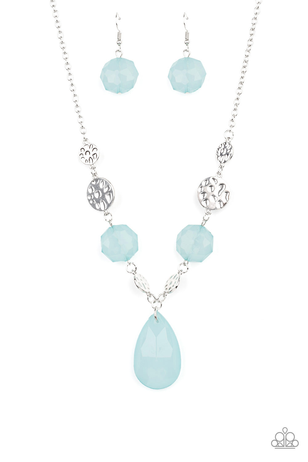 Paparazzi DEW What You Wanna DEW - Blue Necklace - Pusher P