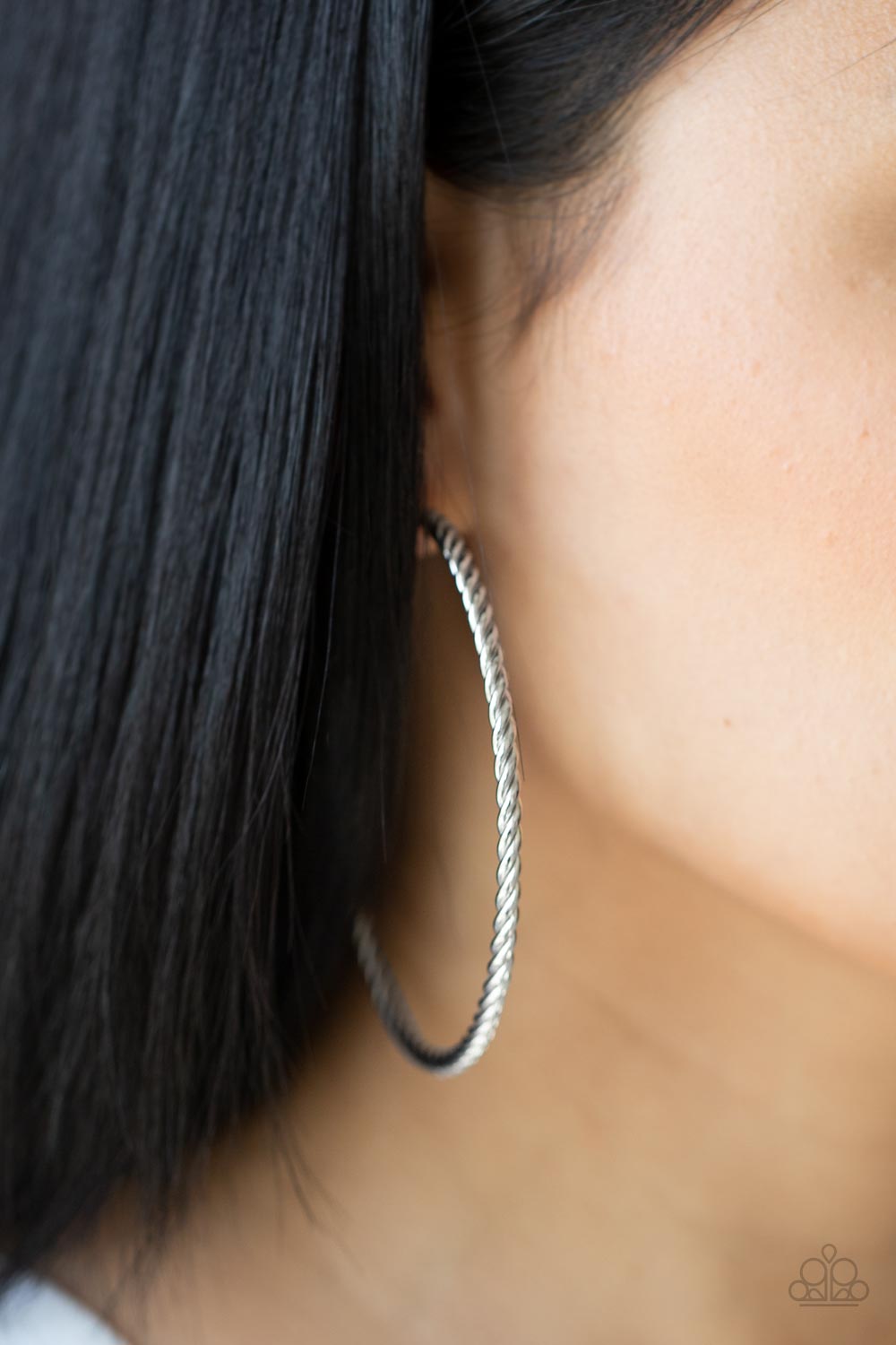 Paparazzi Resist The Twist - Silver Earrings - Pusher P