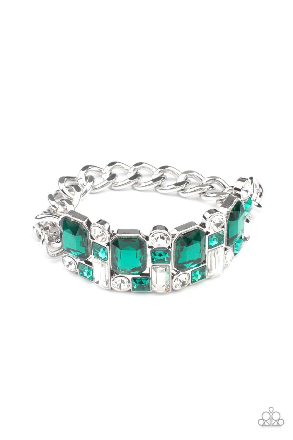 Paparazzi Urban Crest - Green Bracelet - Pusher P