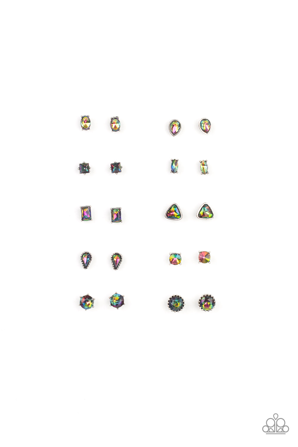 Paparazzi Starlet Shimmer Oil Spill Post Earrings - Pusher P