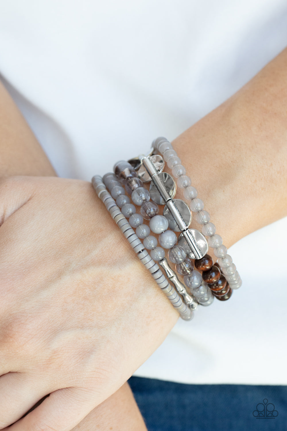Paparazzi Free-Spirited Spiral - Silver Bracelet - Pusher P