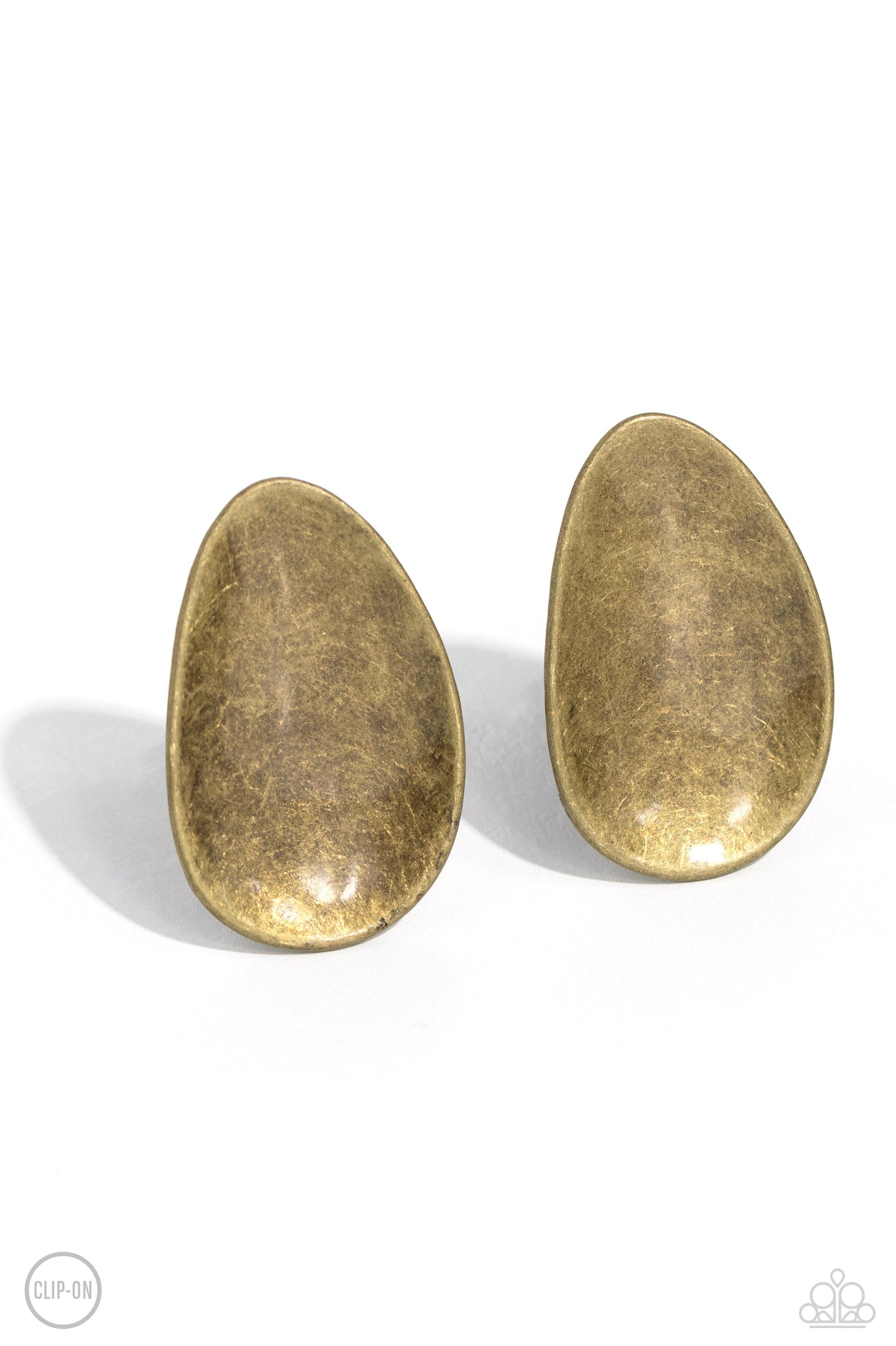 In PLAINS Sight - Brass Earrings | Paparazzi Accessories