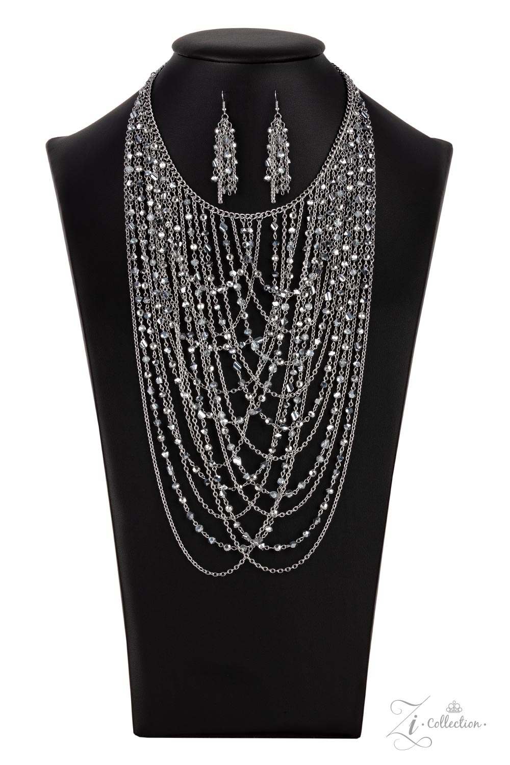 Paparazzi Enticing 2021 Zi Collection Silver Necklace - Pusher P