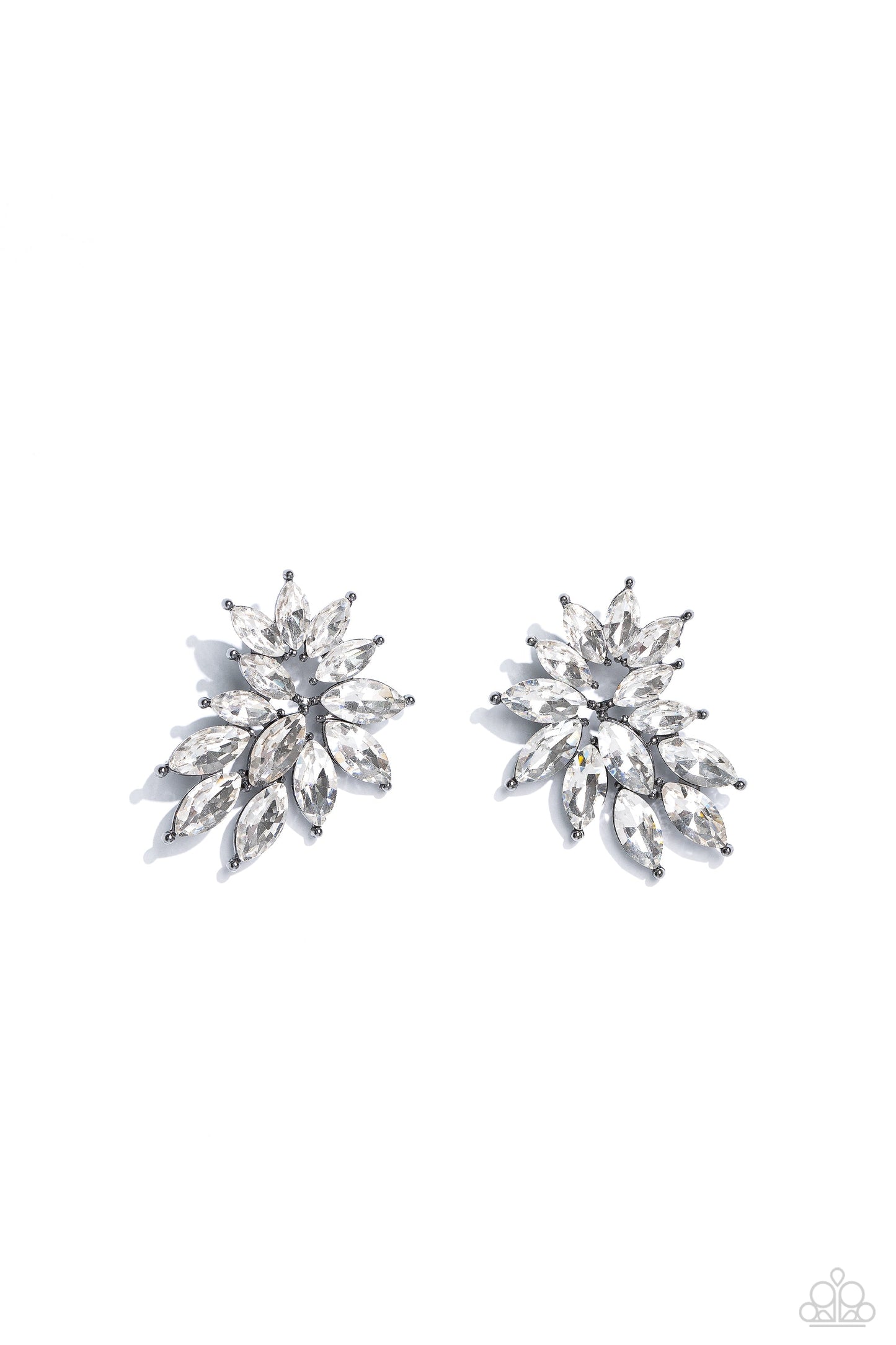 Fire Hazard - Black Earrings | Paparazzi Accessories