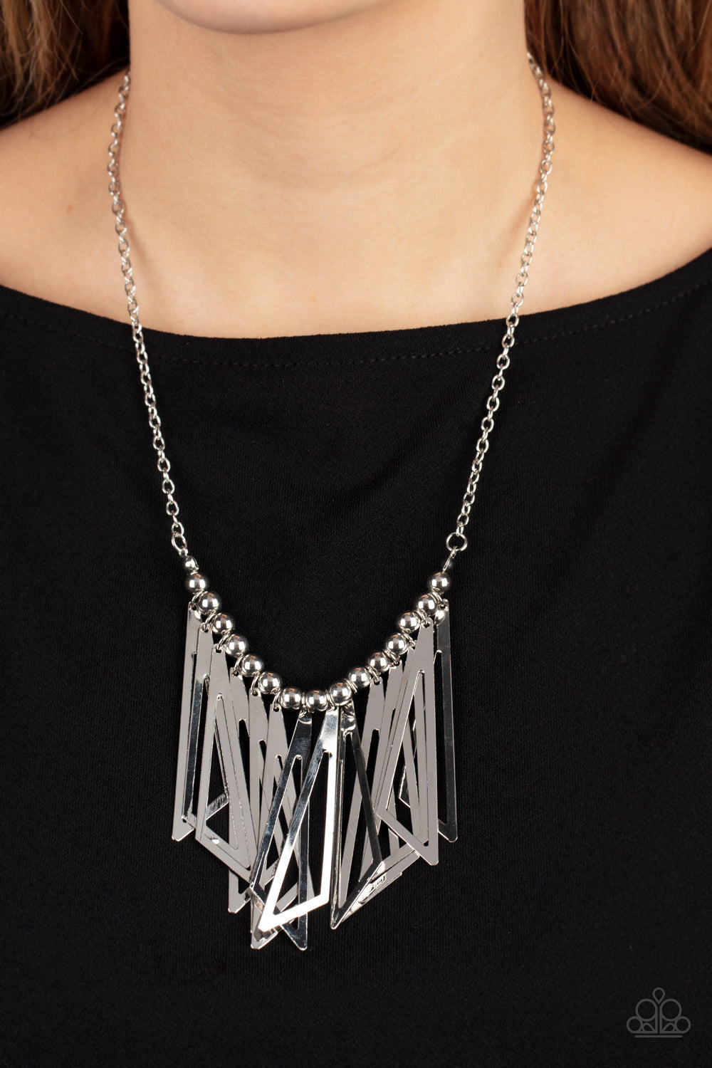 Paparazzi Industrial Jungle - Silver Necklace - Pusher P