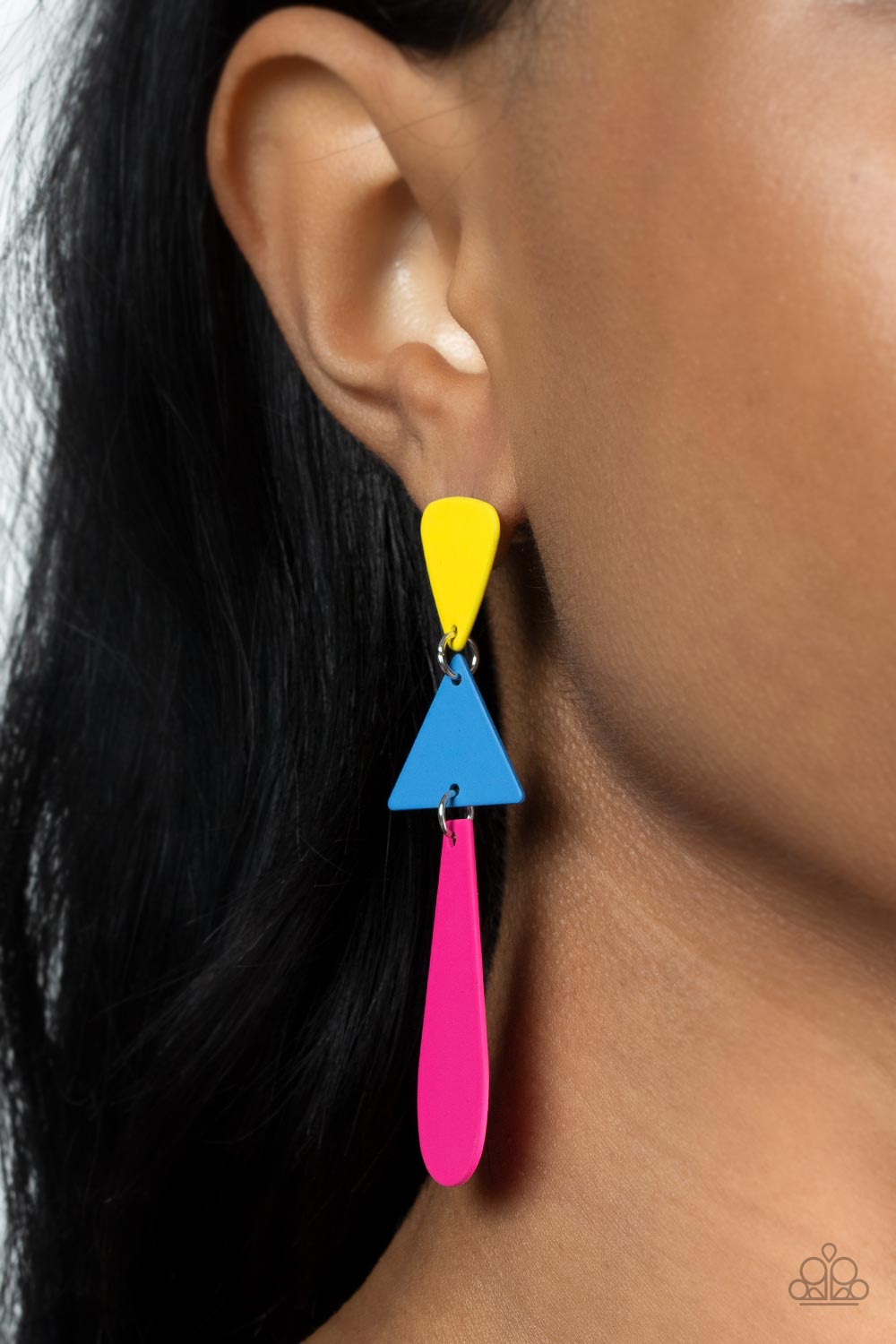 Paparazzi Retro Redux - Multi Earrings - Pusher P