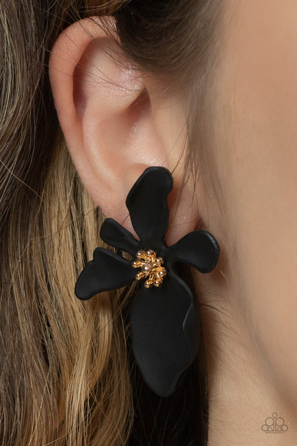 Paparazzi Hawaiian Heiress - Black Earrings - Pusher P