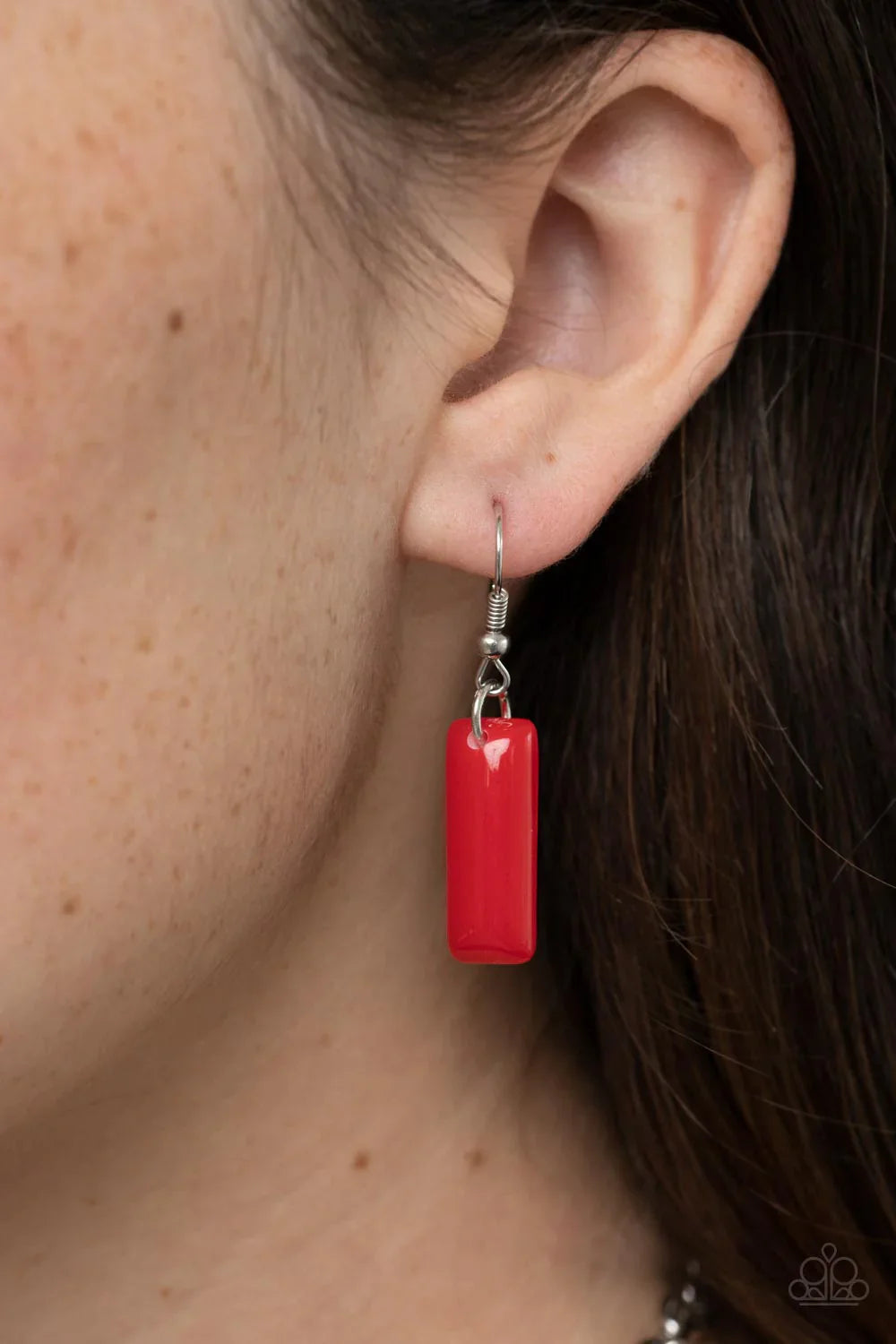 Real Zeal - Red Necklace - Silver | Paparazzi Accessories