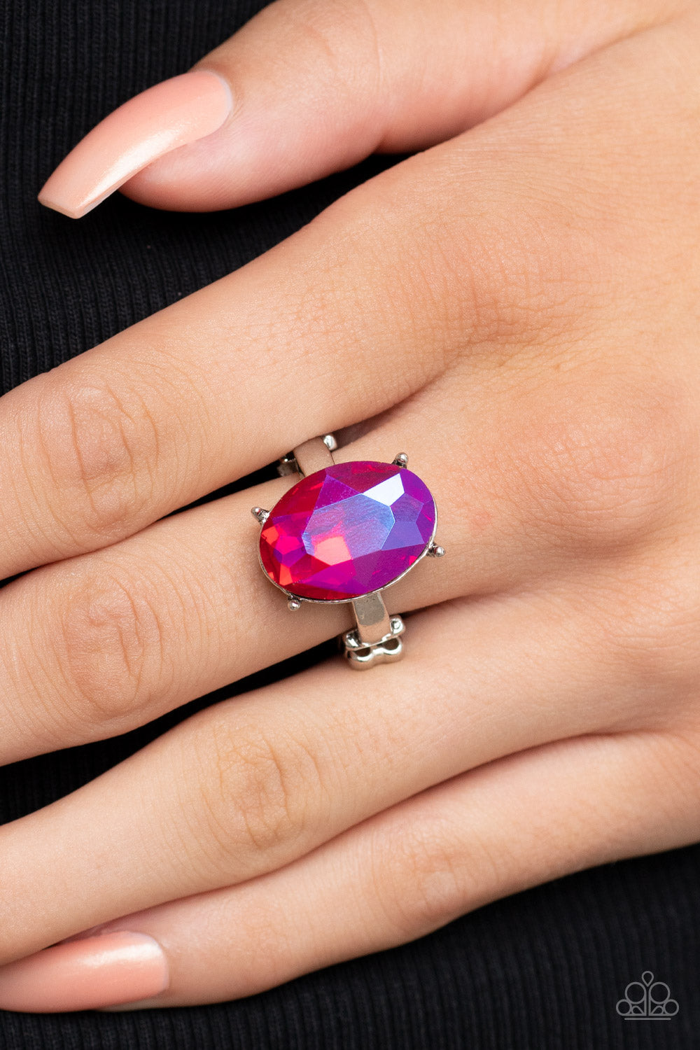 Paparazzi Updated Dazzle - Pink Ring - Pusher P