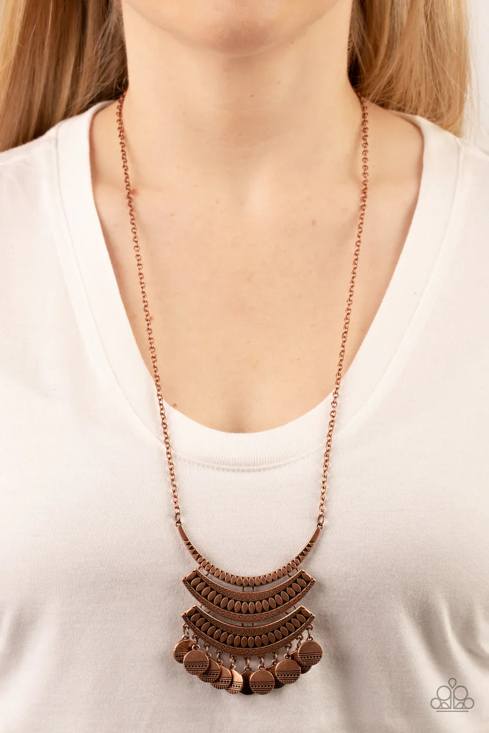 Paparazzi Under the EMPRESS-ion - Copper Necklace Paparazzi jewelry image