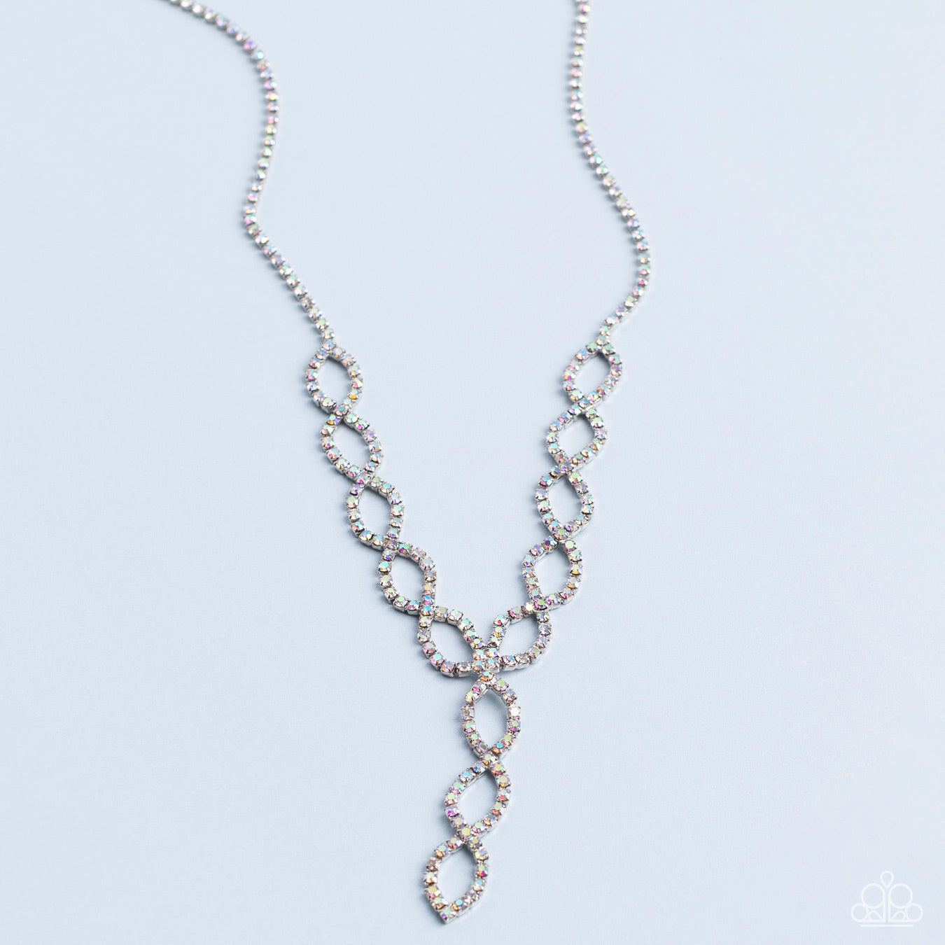 Paparazzi Infinitely Icy - Multi Necklace- September 2022 Life of the Party - Pusher P