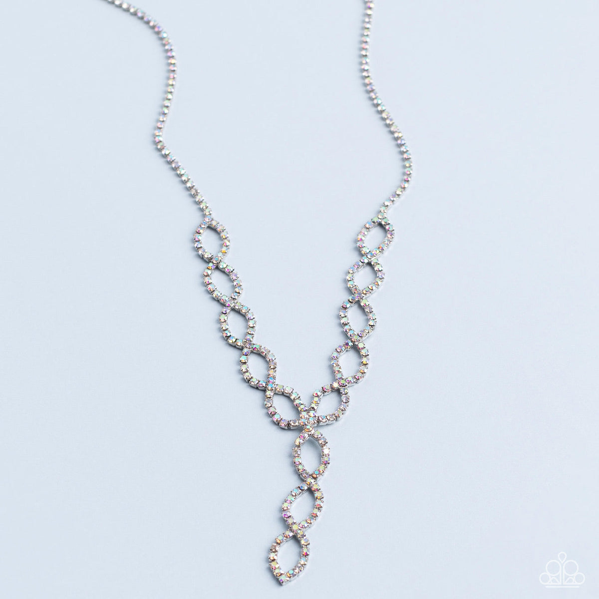 Paparazzi Infinitely Icy - Multi Necklace- September 2022 Life of the Party
