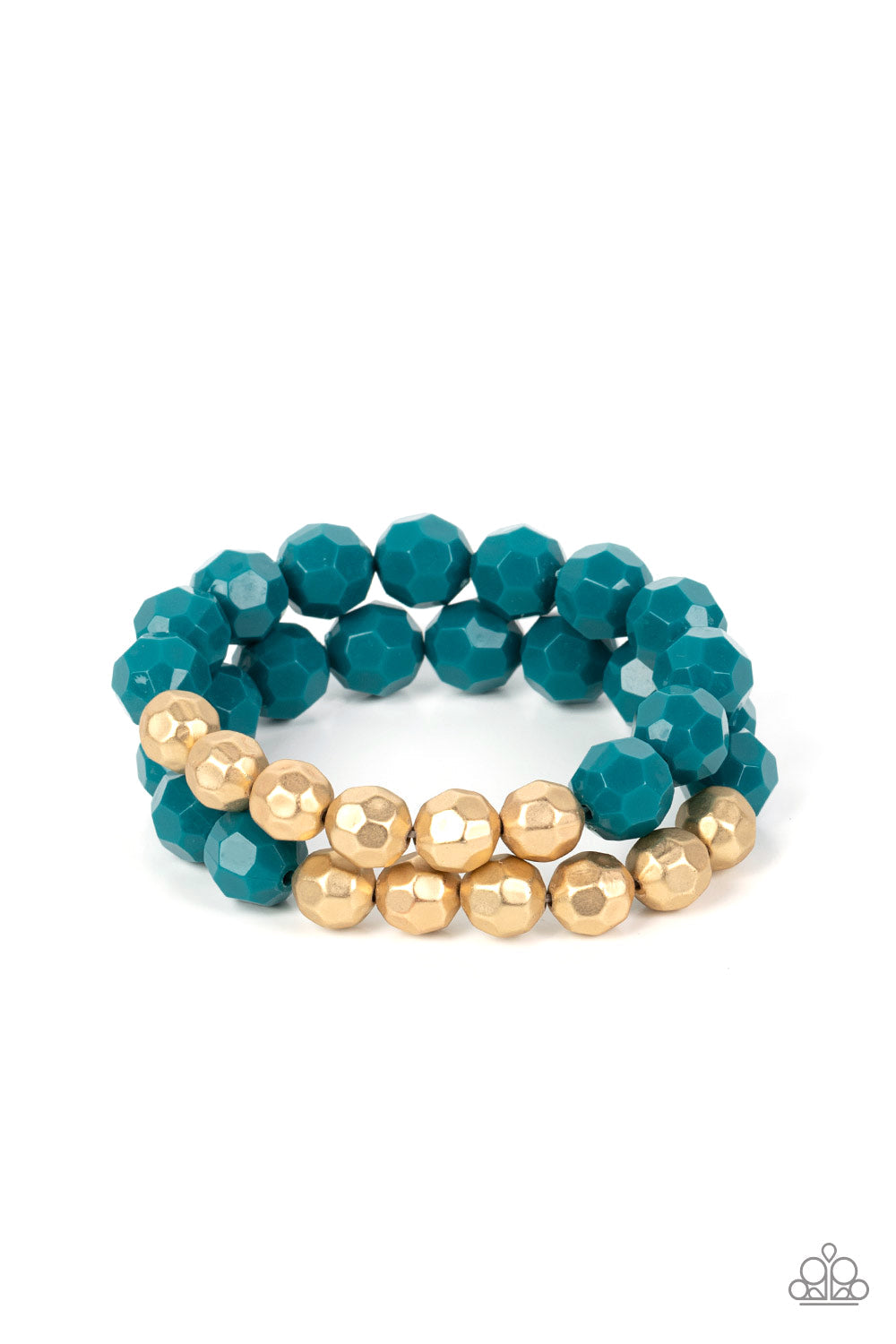 Paparazzi Grecian Glamour - Blue Bracelet- Paparazzi Jewelry Images