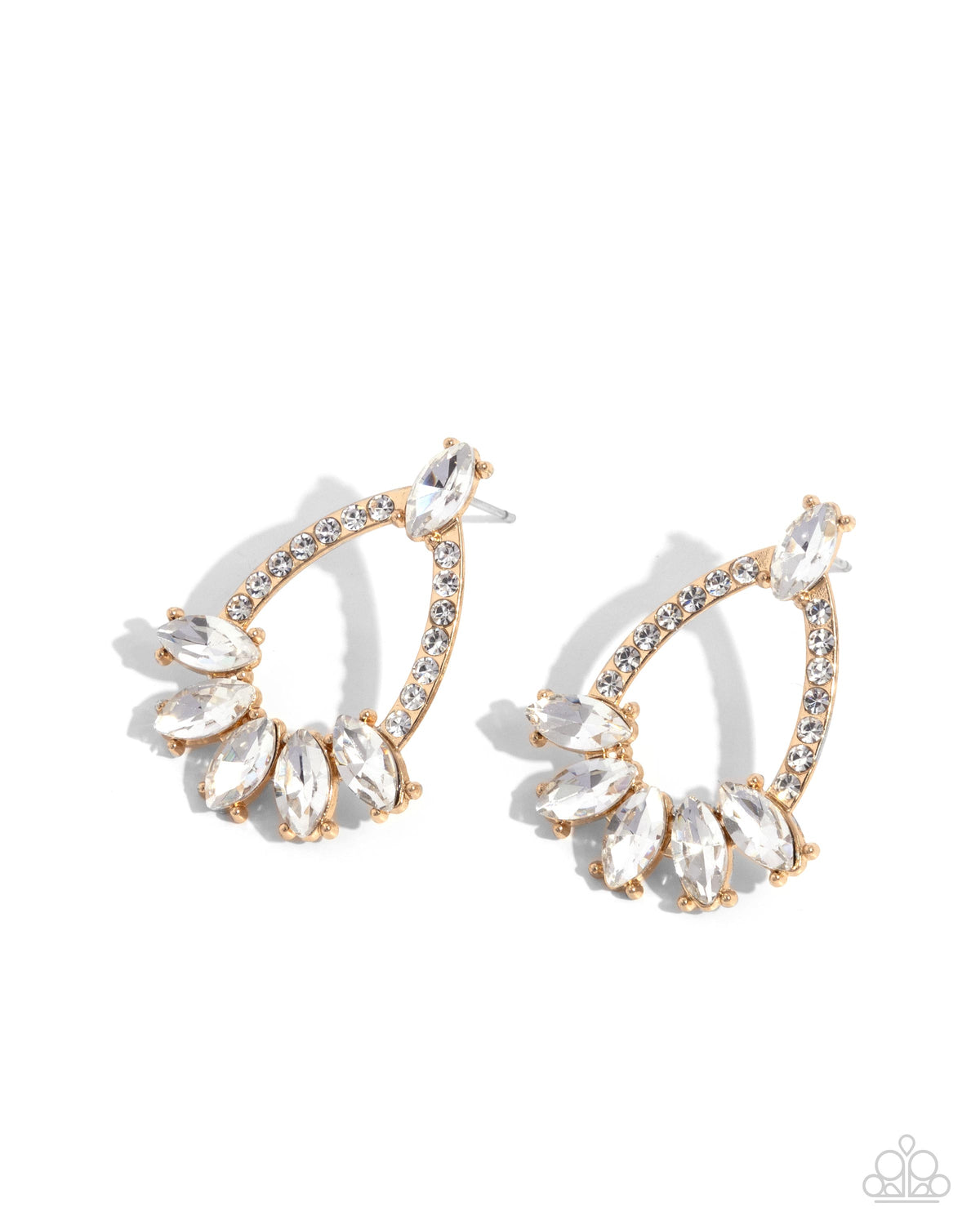 Experience Elegance - Gold Earrings | Paparazzi Accessories