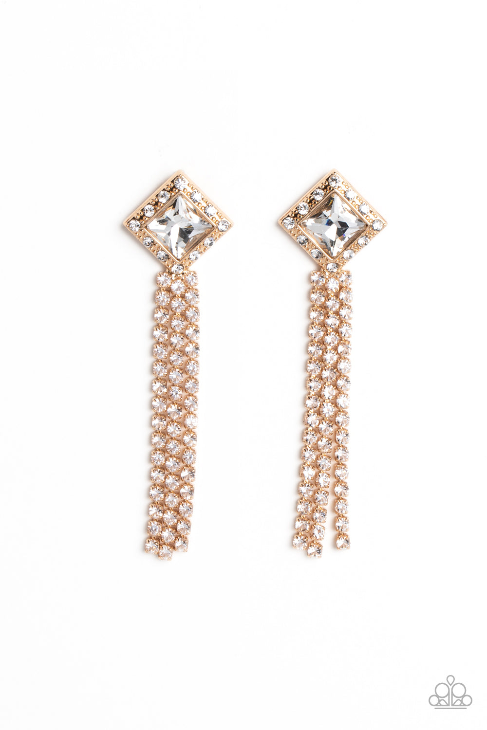 Seasonal Sparkle - Gold Earrings | Paparazzi Accessories