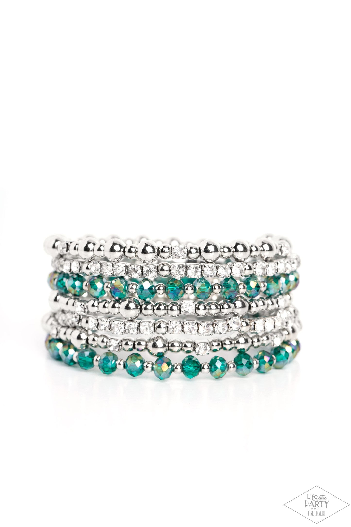 ICE Knowing You - Multi Green Bracelet | Paparazzi Accessories