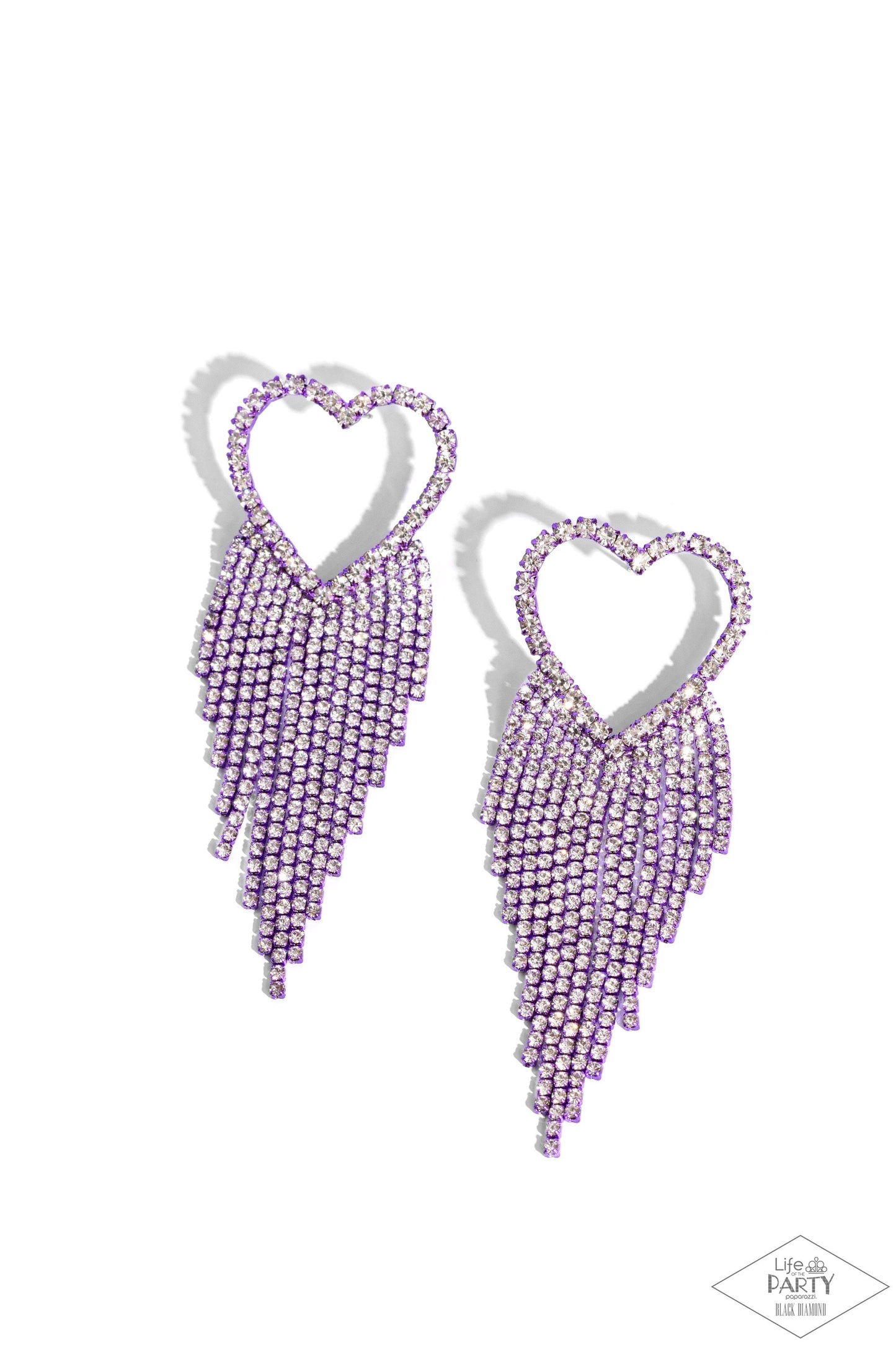 Sumptuous Sweethearts - Purple Heart Earrings | Paparazzi Accessories