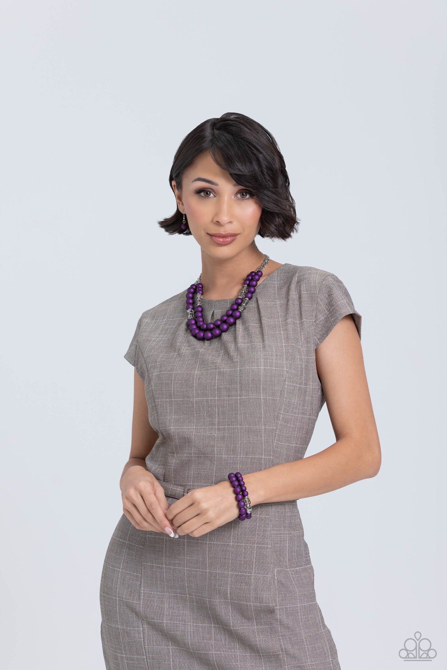 Shopaholic Showdown - Purple Necklace | Paparazzi Accessories