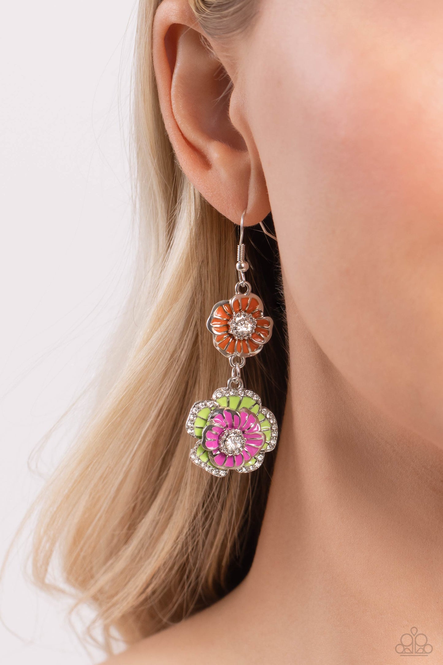 Intricate Impression - Multi Earrings - Pink | Paparazzi Accessories