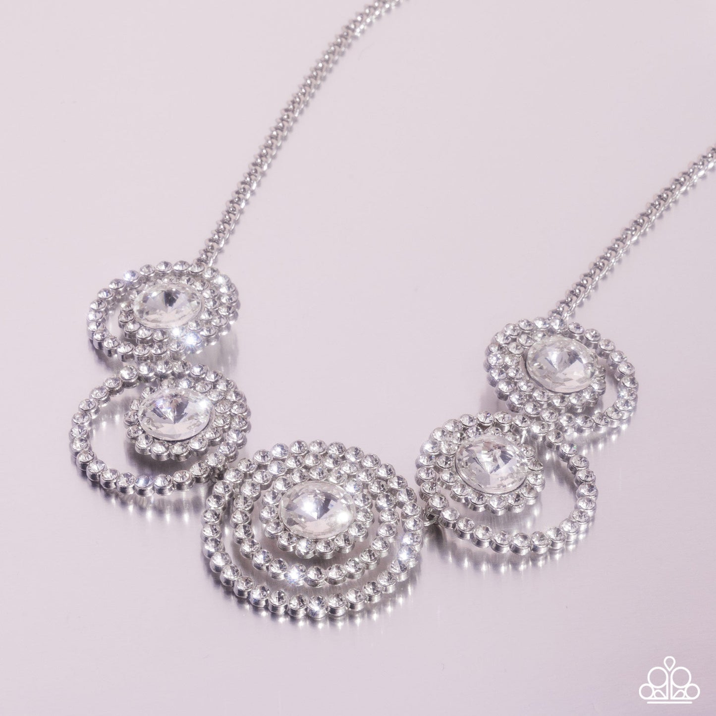 Dramatic Darling - White Necklace