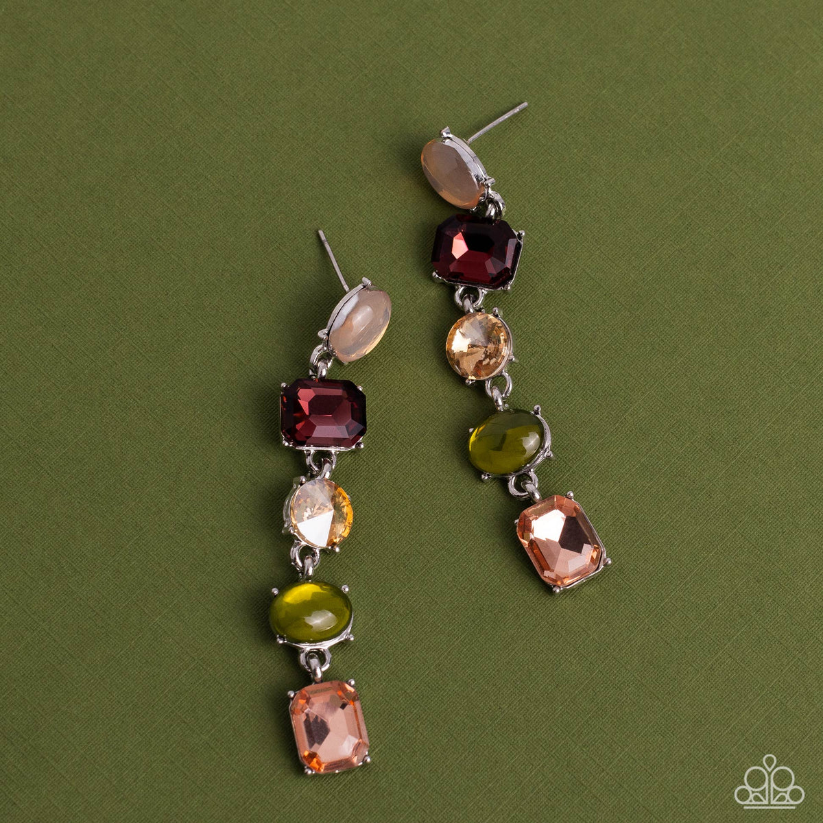 Sophisticated Stack - Multi Earrings - Green | Paparazzi Accessories