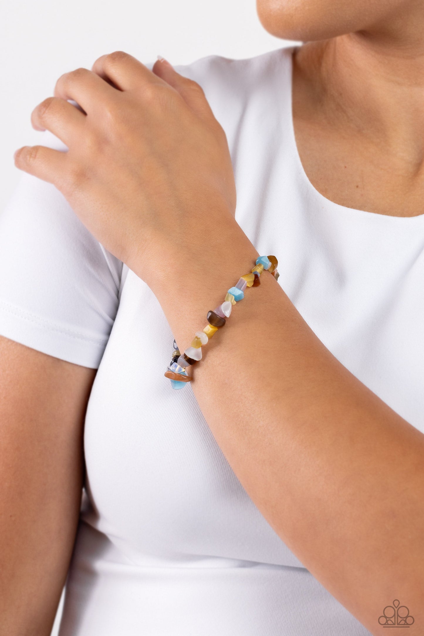 Chiseled Cameo - Multi Bracelet | Paparazzi Accessories