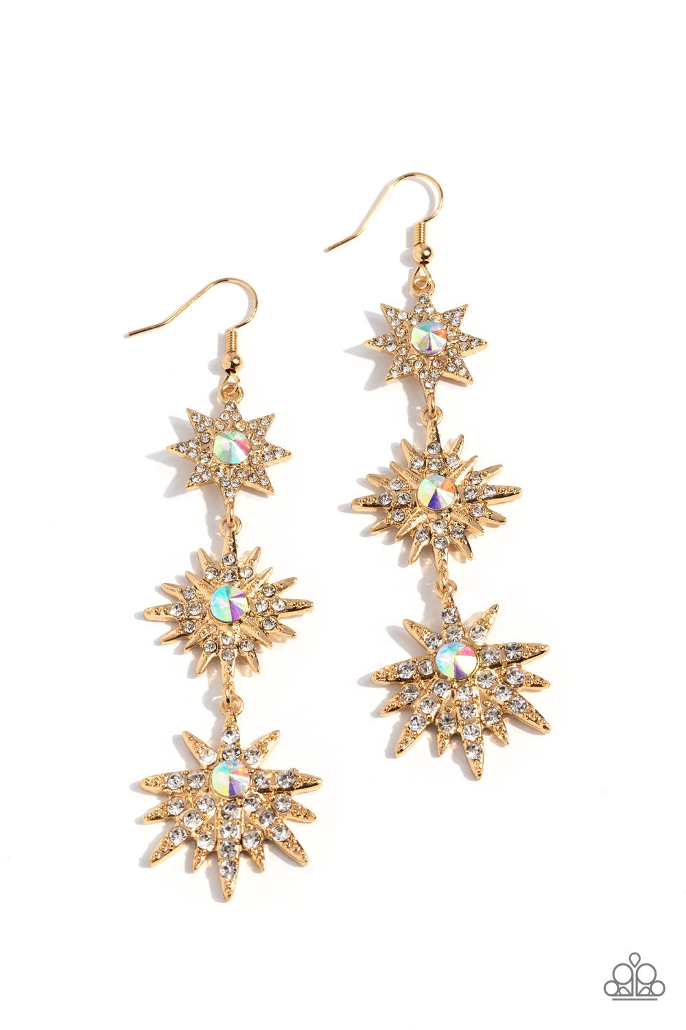 Stellar Series - Gold Earrings | Paparazzi Accessories