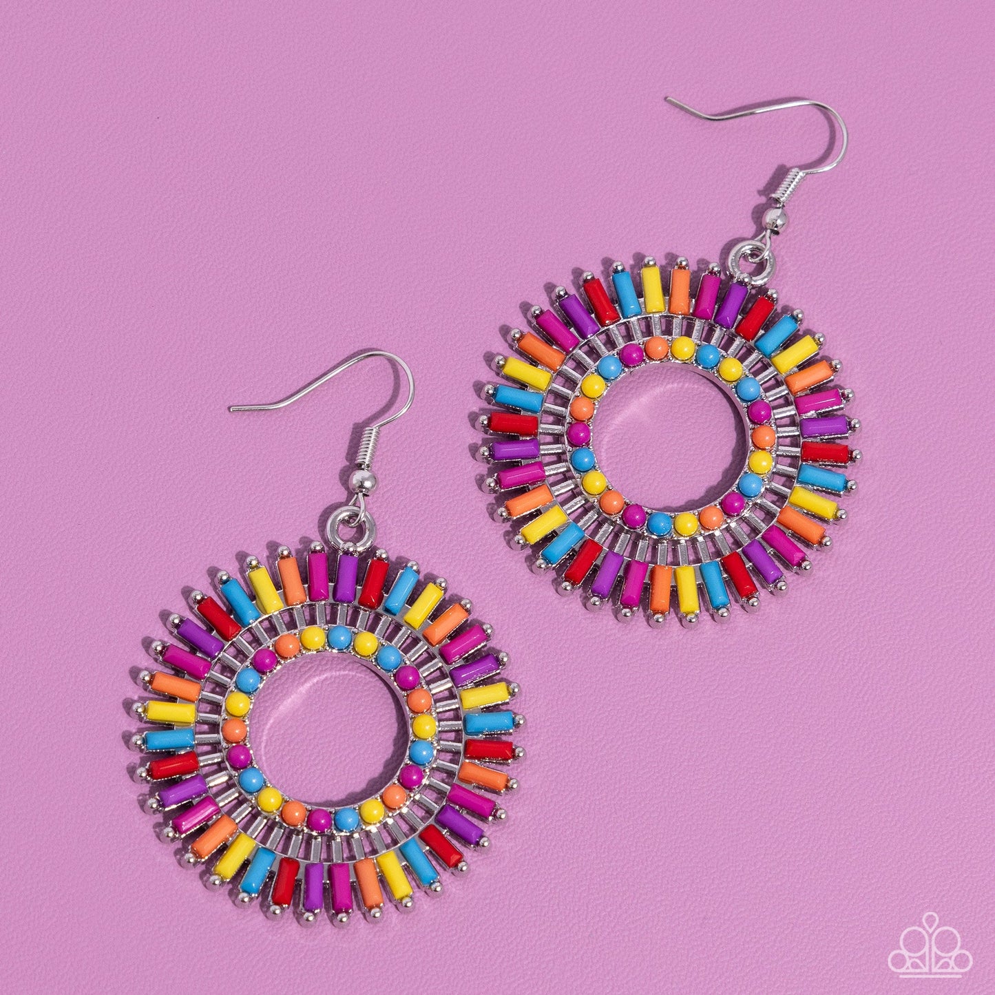 Ferris Wheel Finale - Multi Earrings | Paparazzi Accessories
