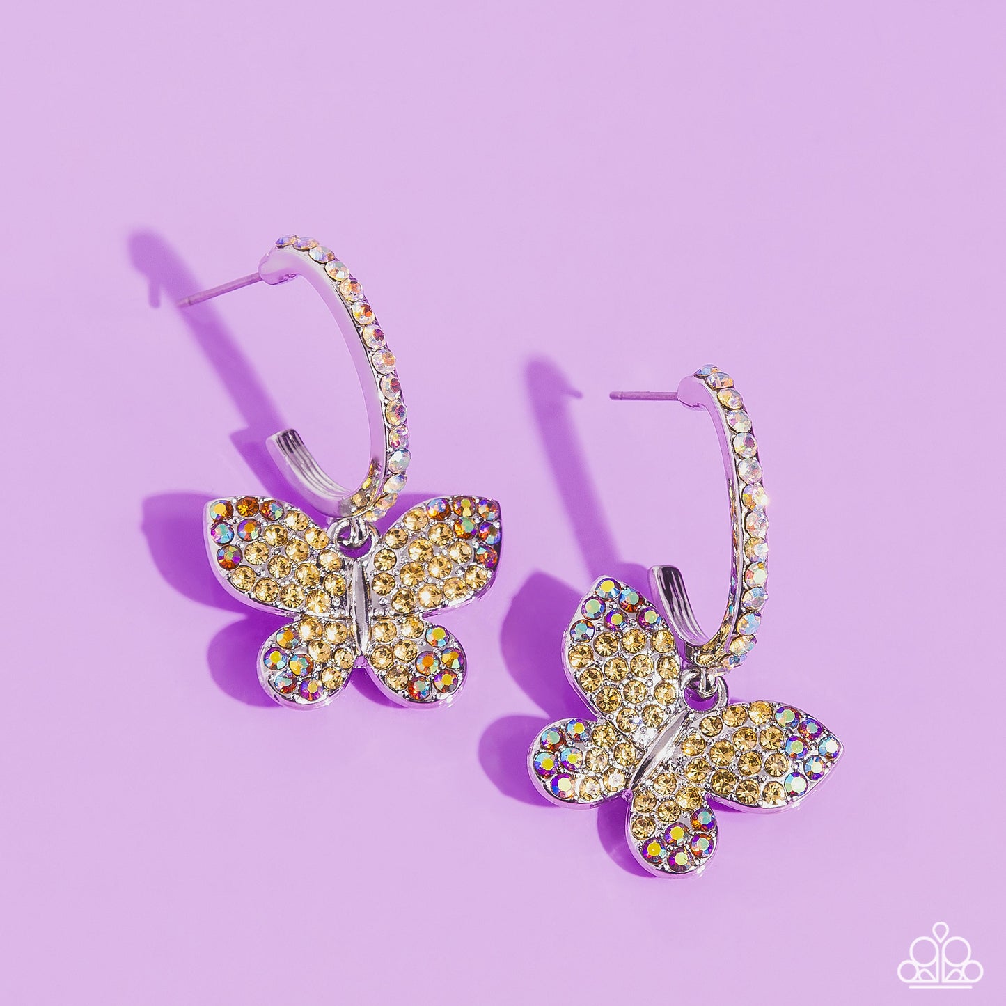 Whimsical Waltz - Yellow Earrings | Paparazzi Accessories