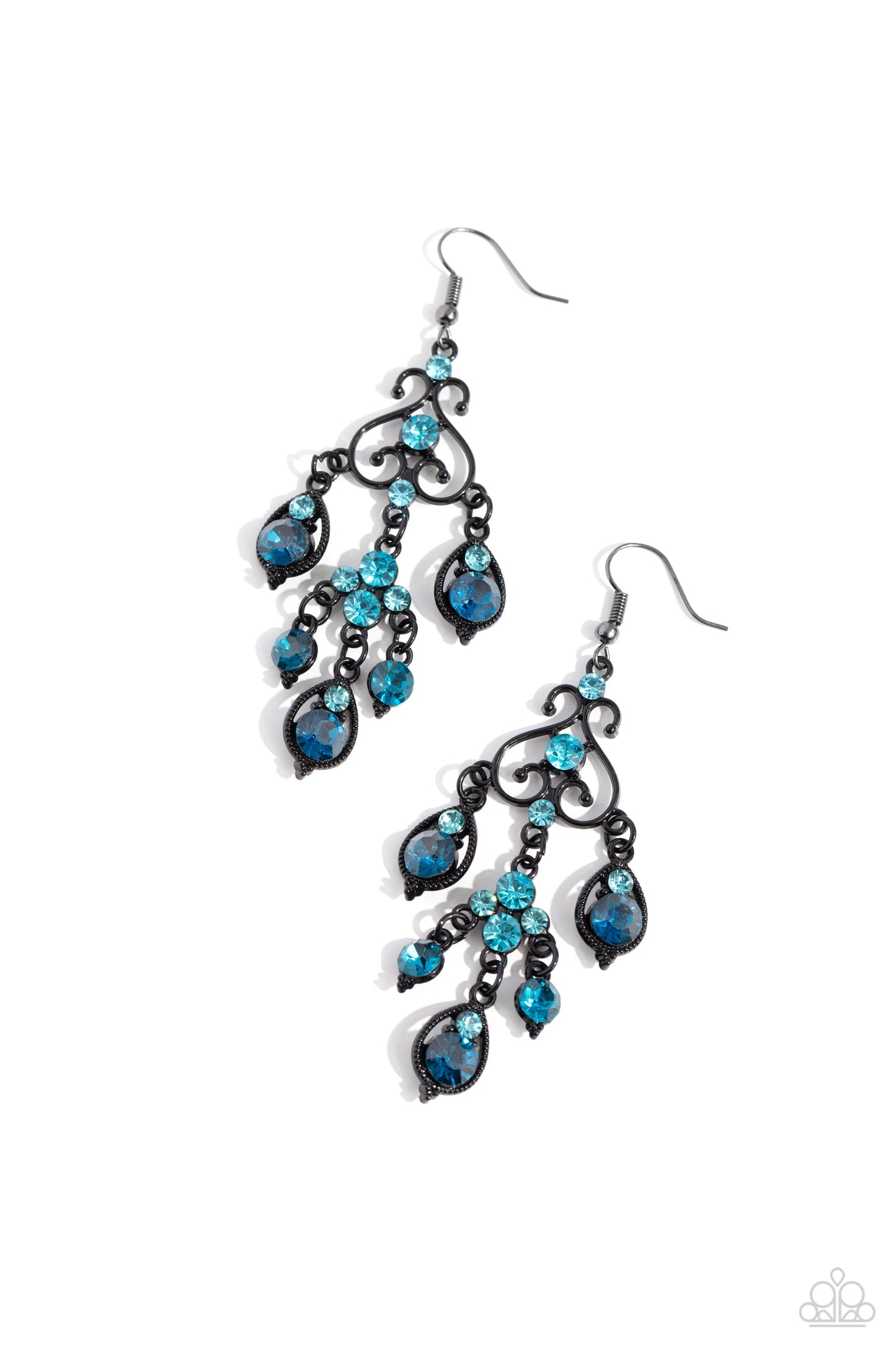 Regal Renovation - Blue Earrings | Paparazzi Accessories