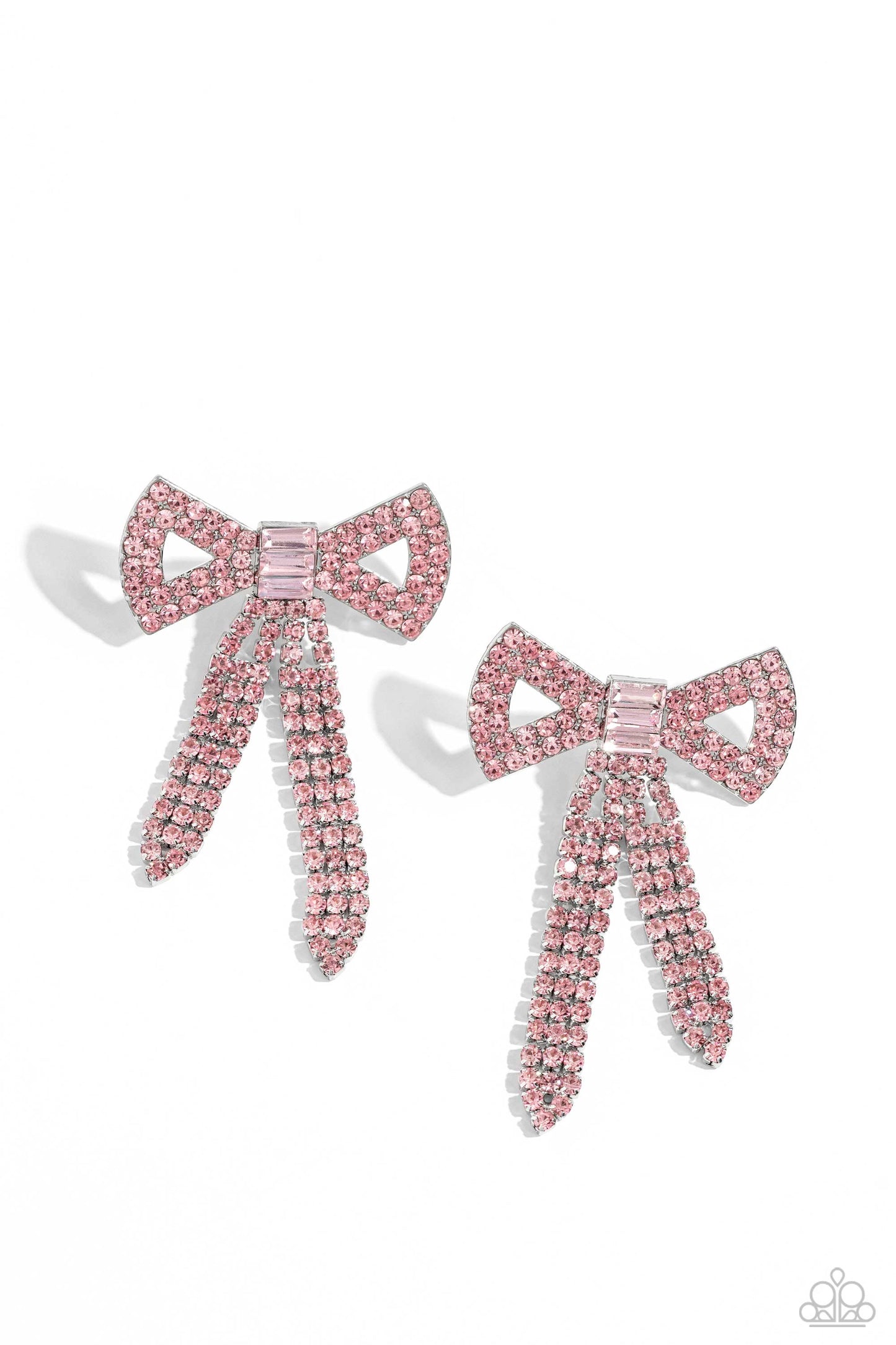 Just BOW With It - Pink Earrings | Paparazzi Accessories