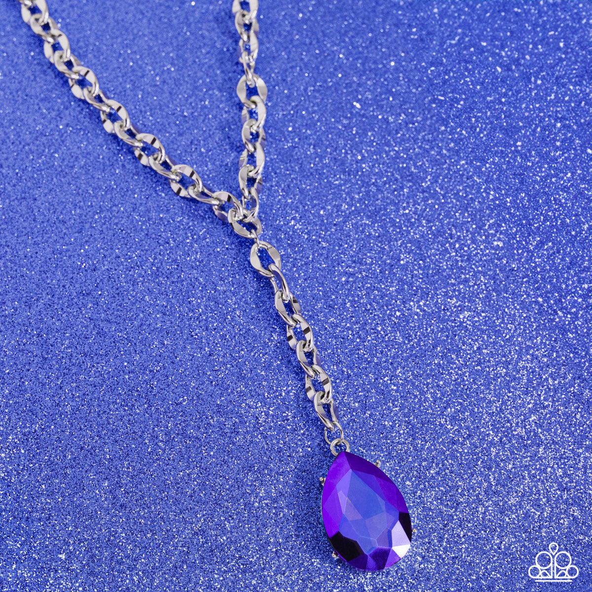 Benevolent Bling - Purple Pendant Necklace - Silver Life of the Party | Paparazzi Accessories