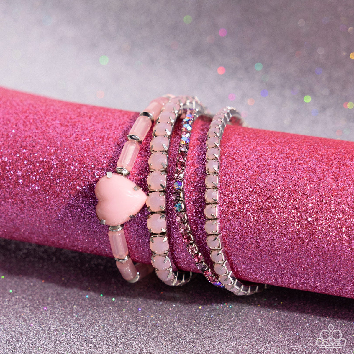 True Loves Theme - Pink Bracelet | Paparazzi Accessories
