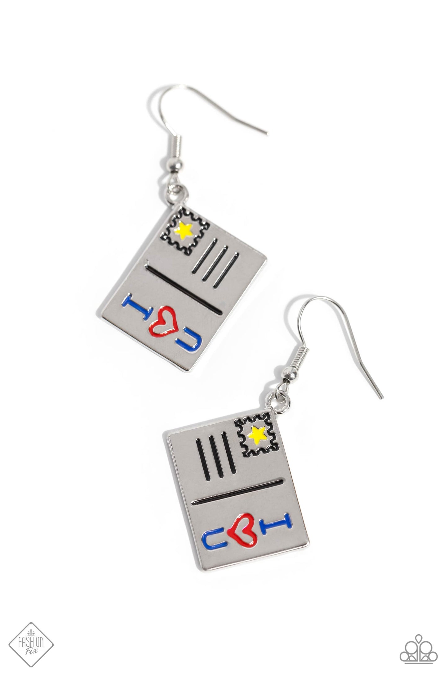 Tourist Tradition - Multi Earrings - Silver | Paparazzi Accessories