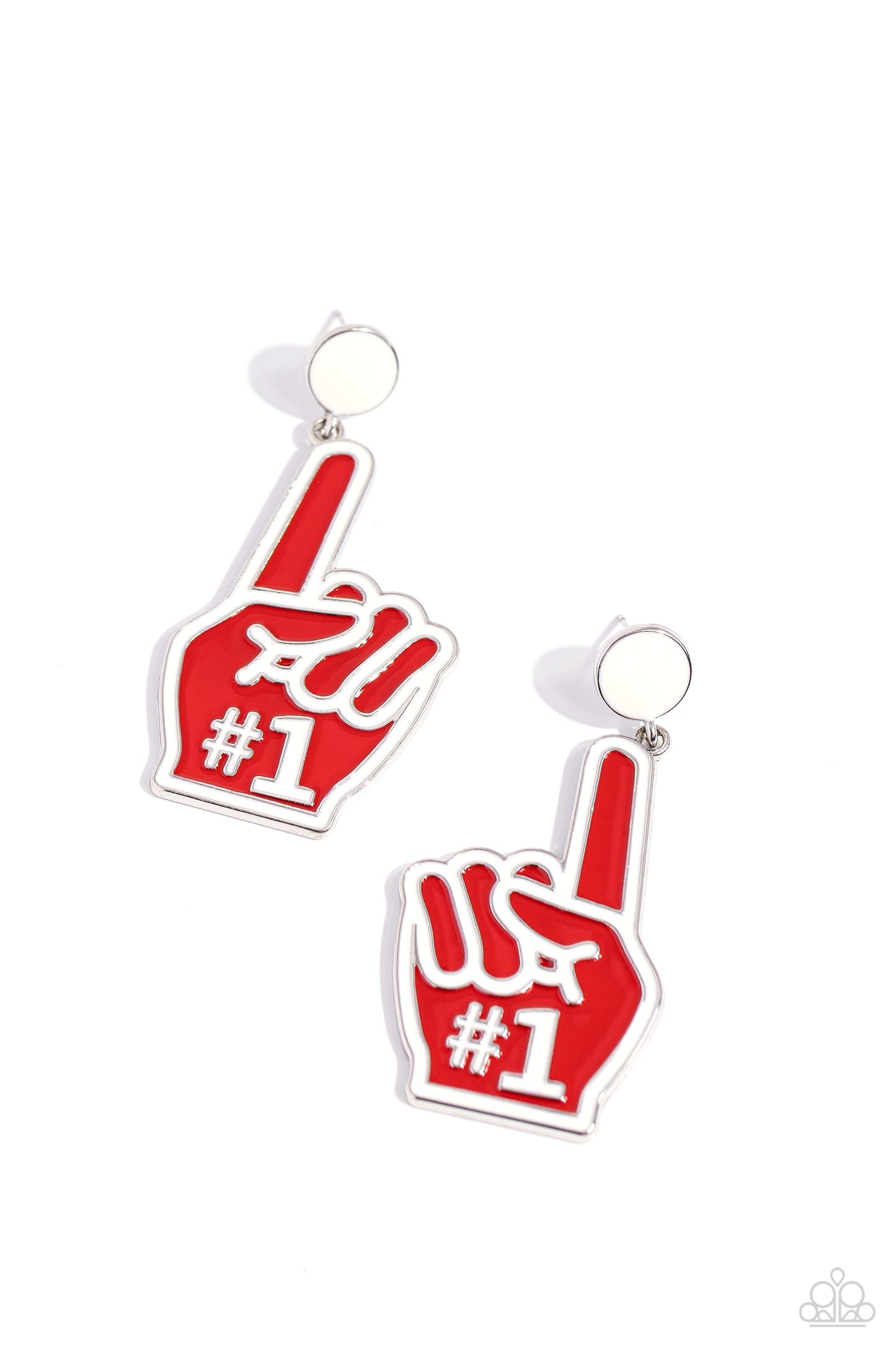 My Number One - Red Earrings | Paparazzi Accessories