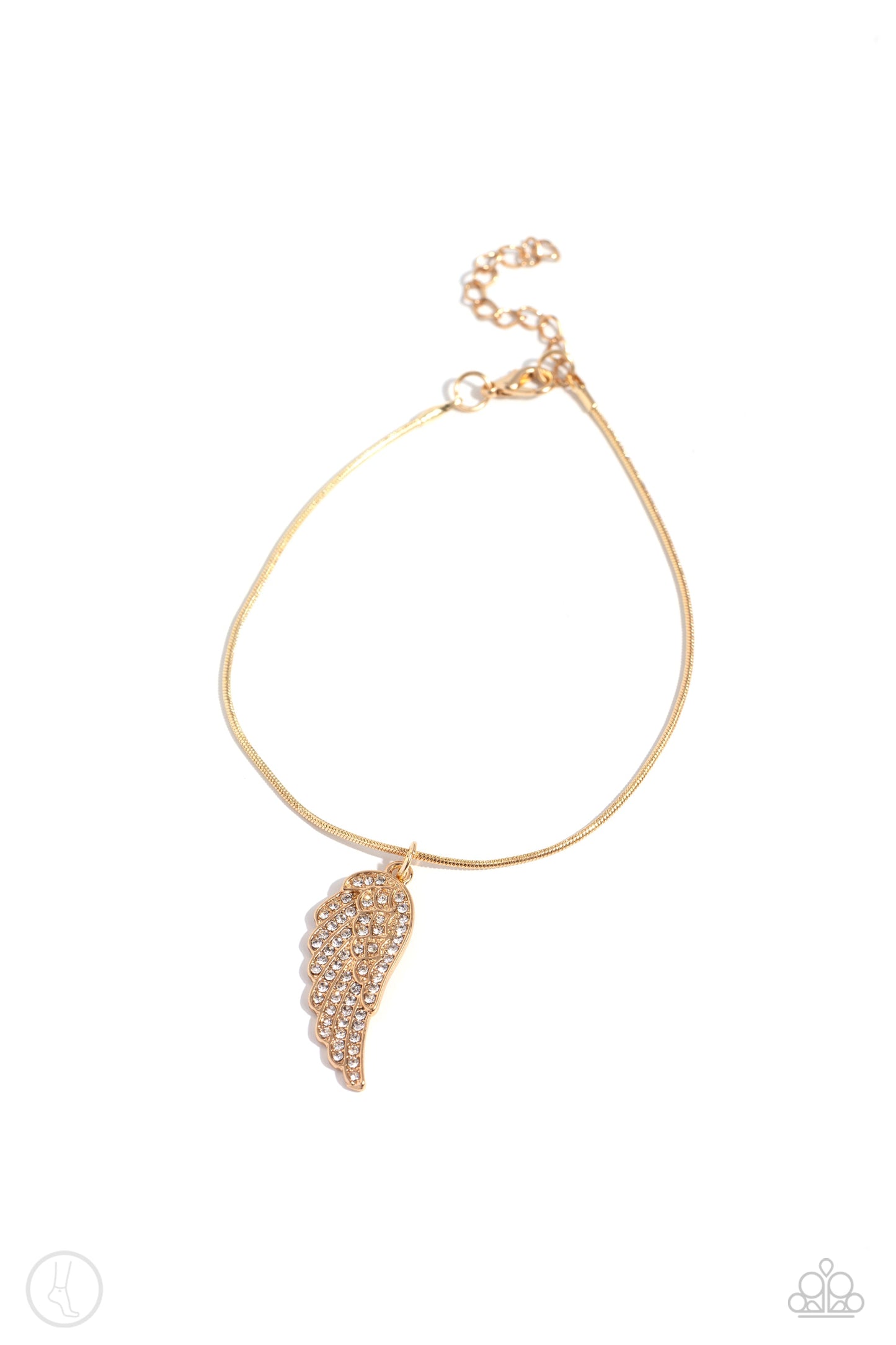Angelic Accent - Gold Anklet | Paparazzi Accessories