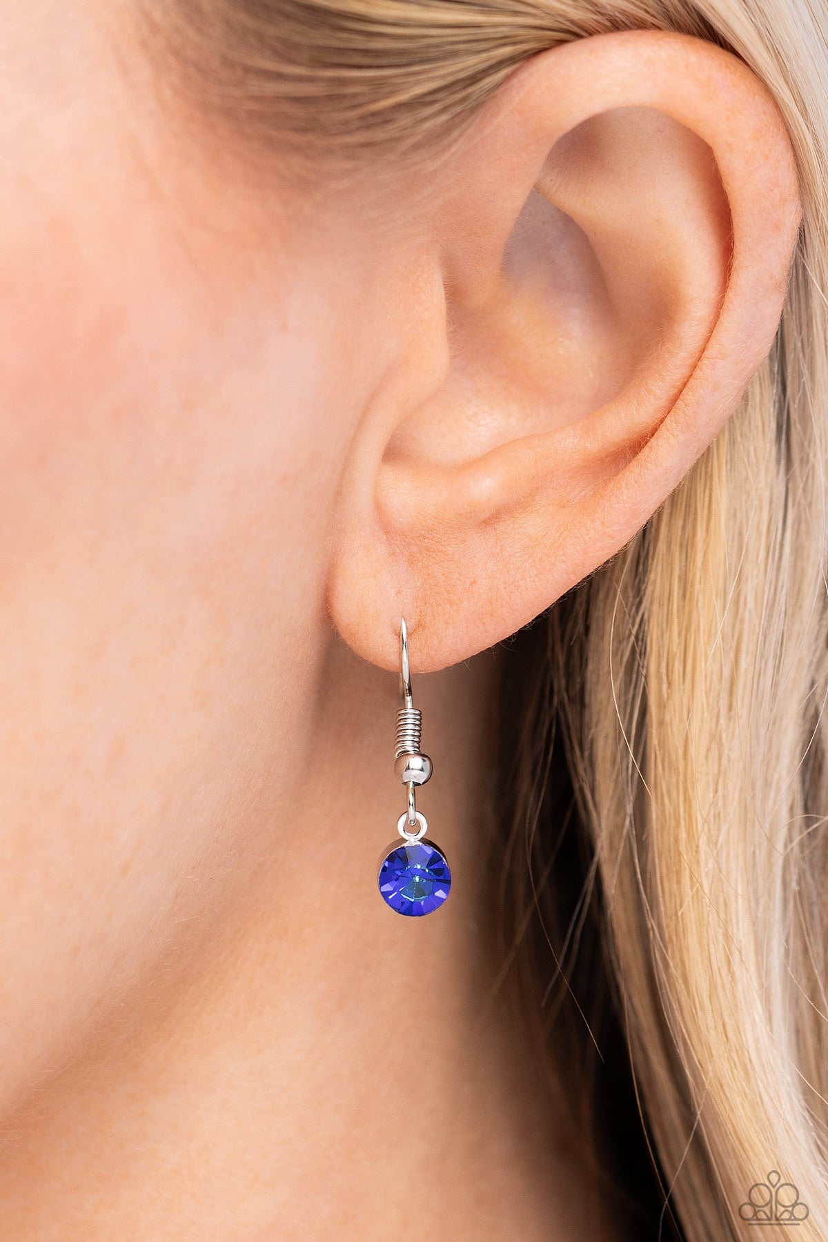 Benevolent Bling - Blue Pendant Necklace - Silver | Paparazzi Accessories