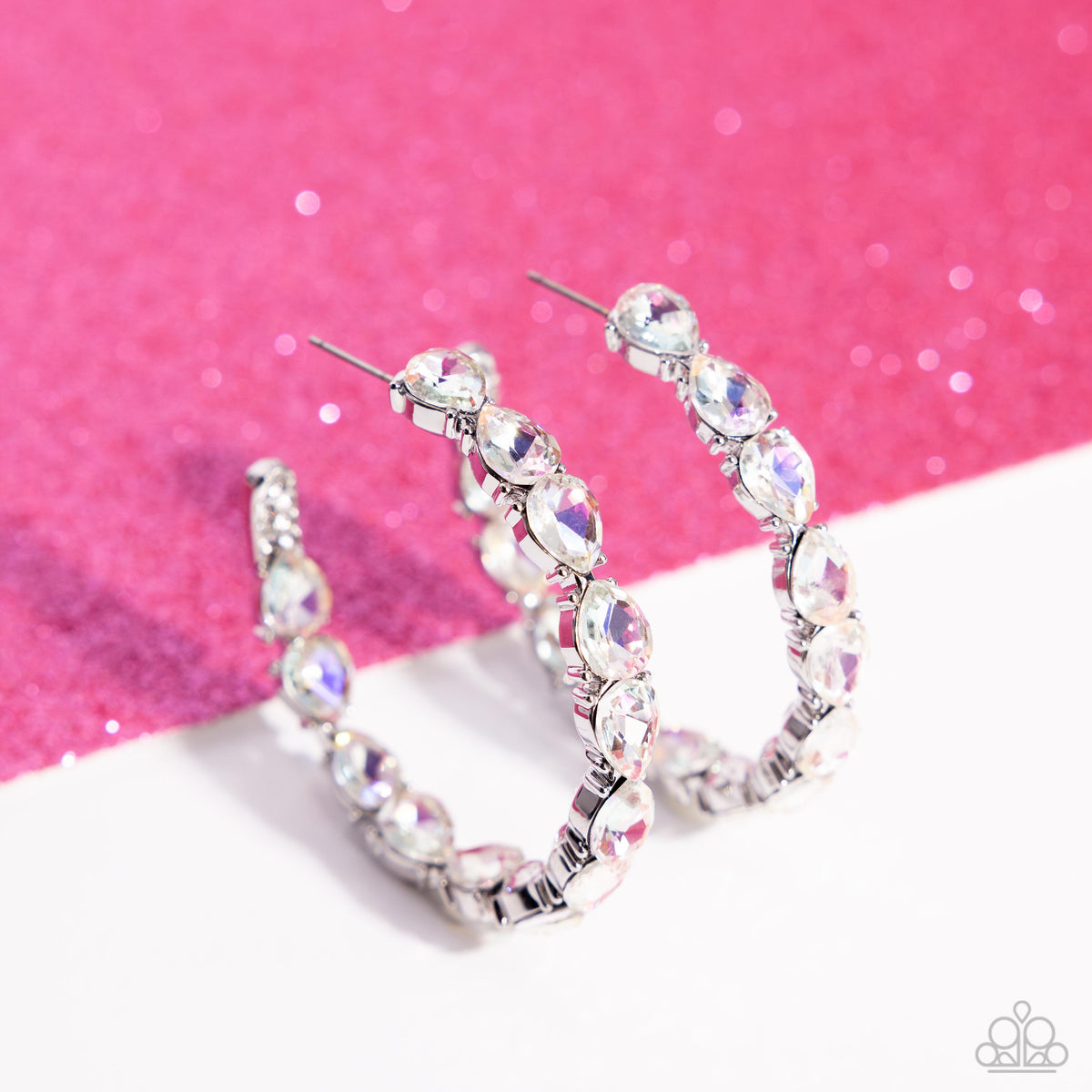 Presidential Pizzazz - White Earrings | Paparazzi Accessories
