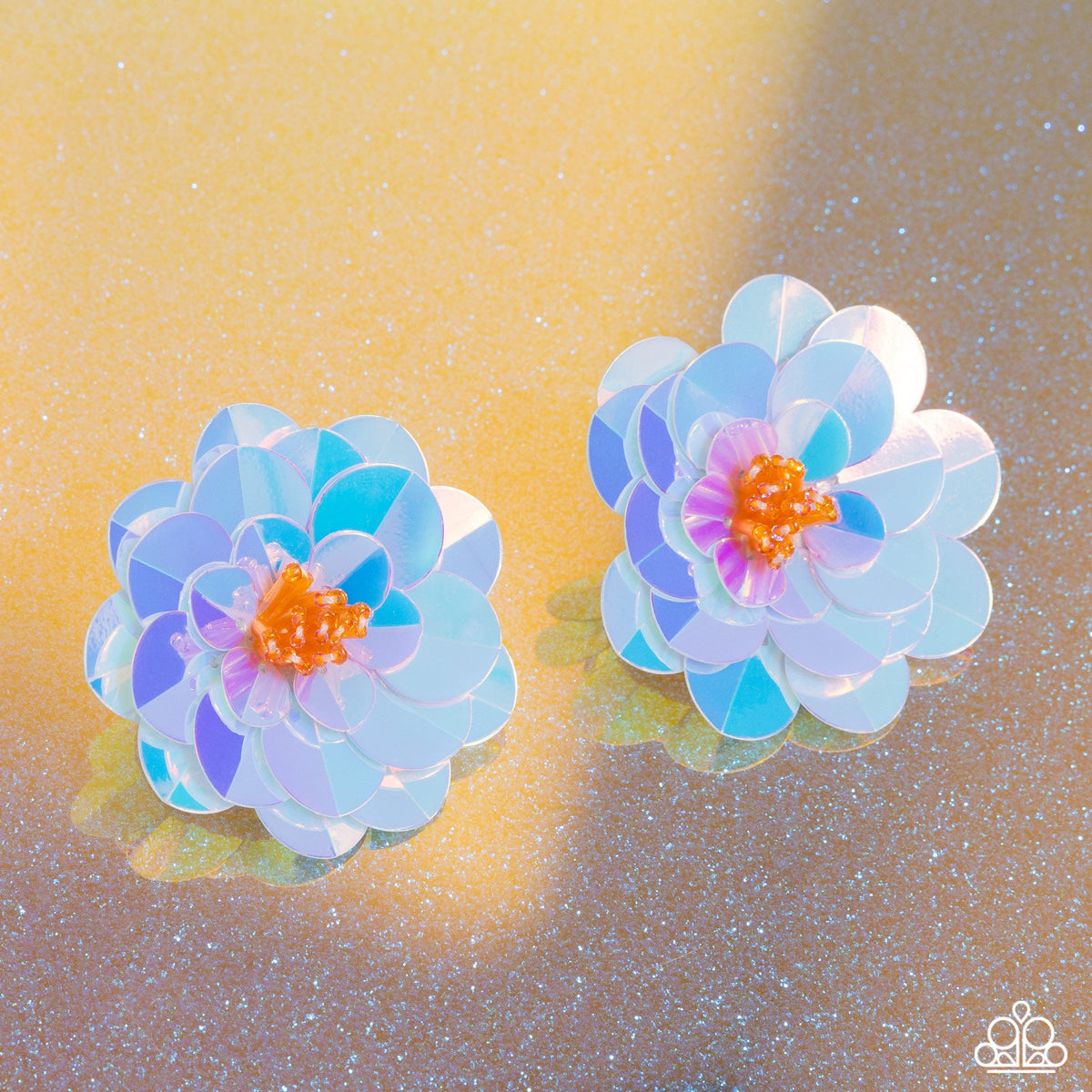 Floating Florals - Multi Earrings - Blue Life of the Party | Paparazzi Accessories
