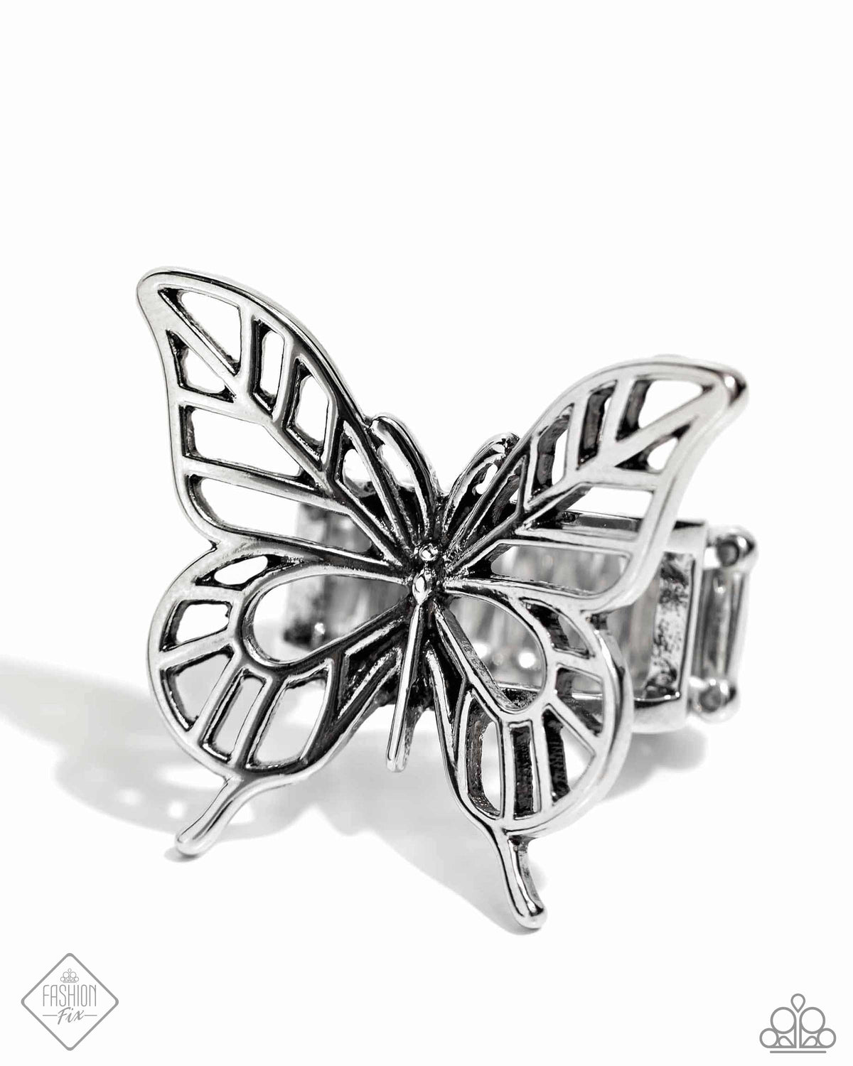 3 Piece Butterfly Set - May 2024 Fashion Fix Bracelet - Silver | Paparazzi Accessories