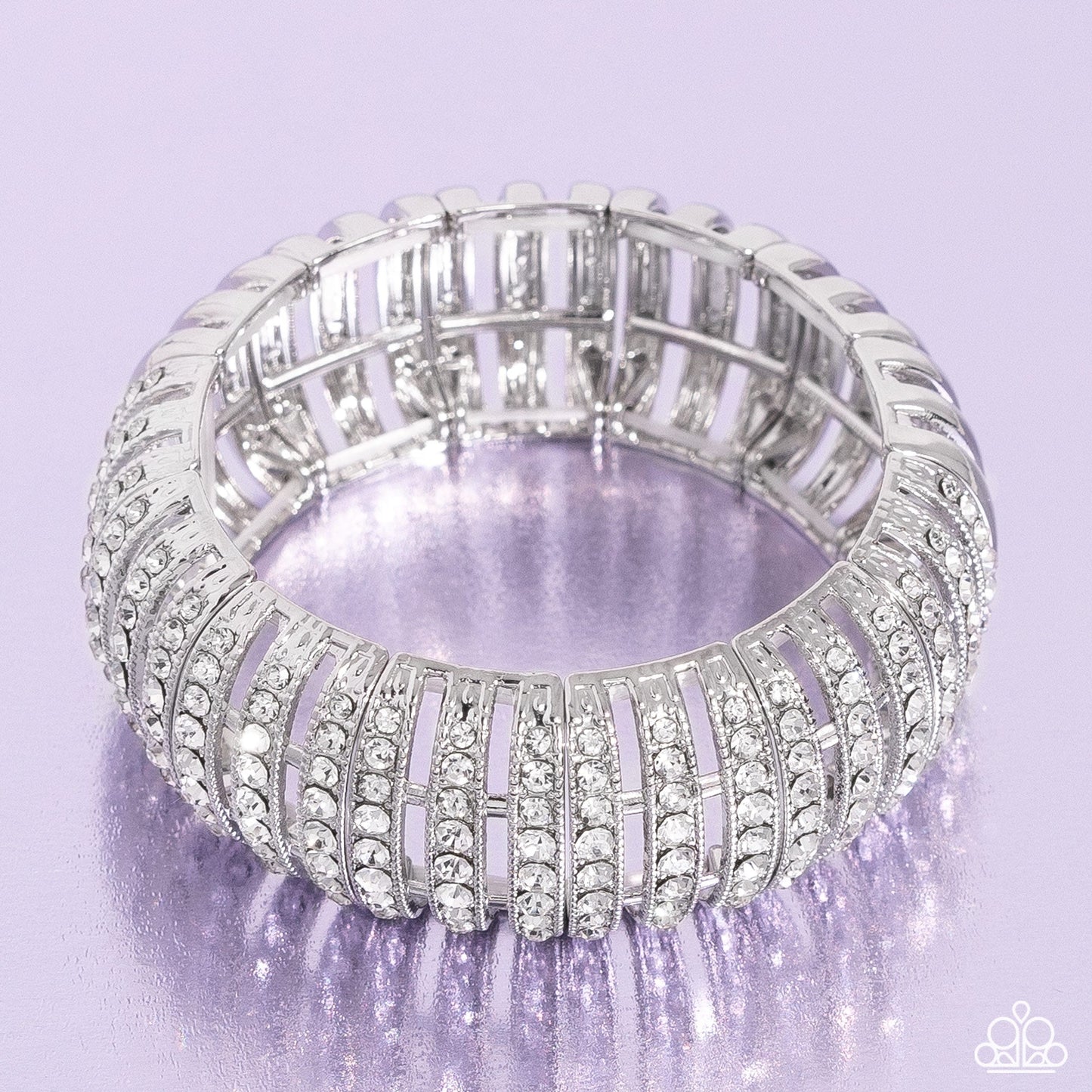 Appealing A-Lister - White Bracelet | Paparazzi Accessories